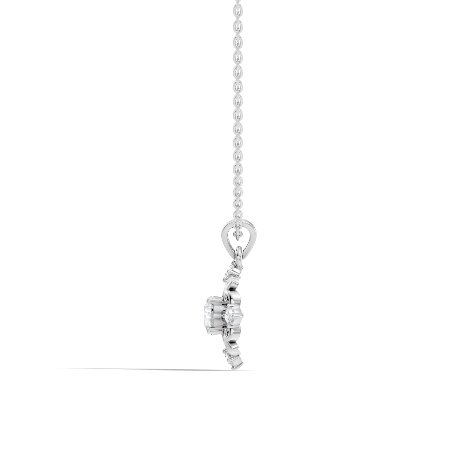 Round Solitaire Vintage Filigree Medallion Diamond Pendant