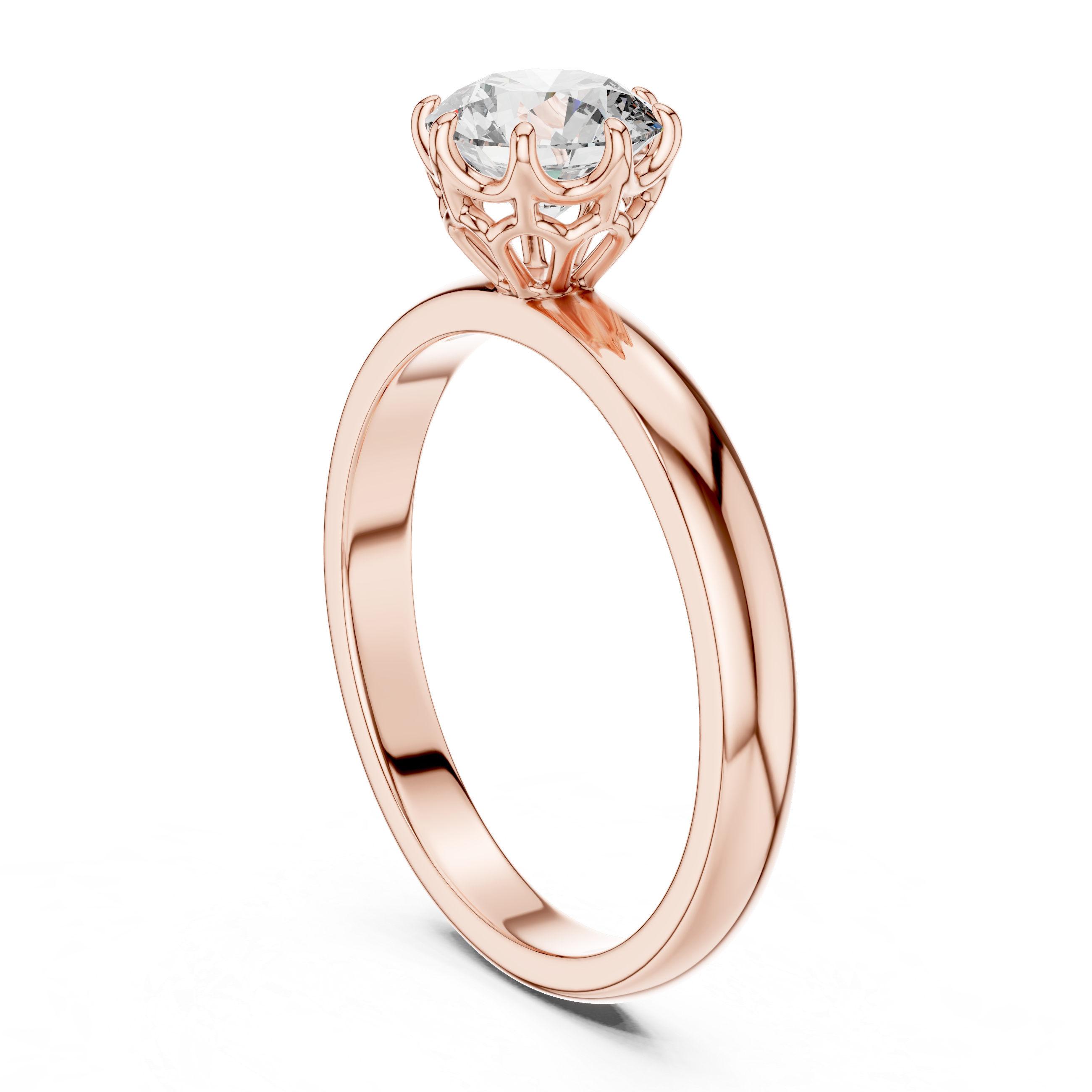 Cathedral Solitaire Engagement Ring