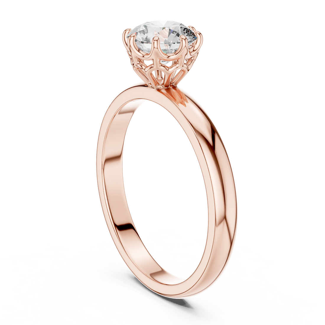 Cathedral Solitaire Engagement Ring