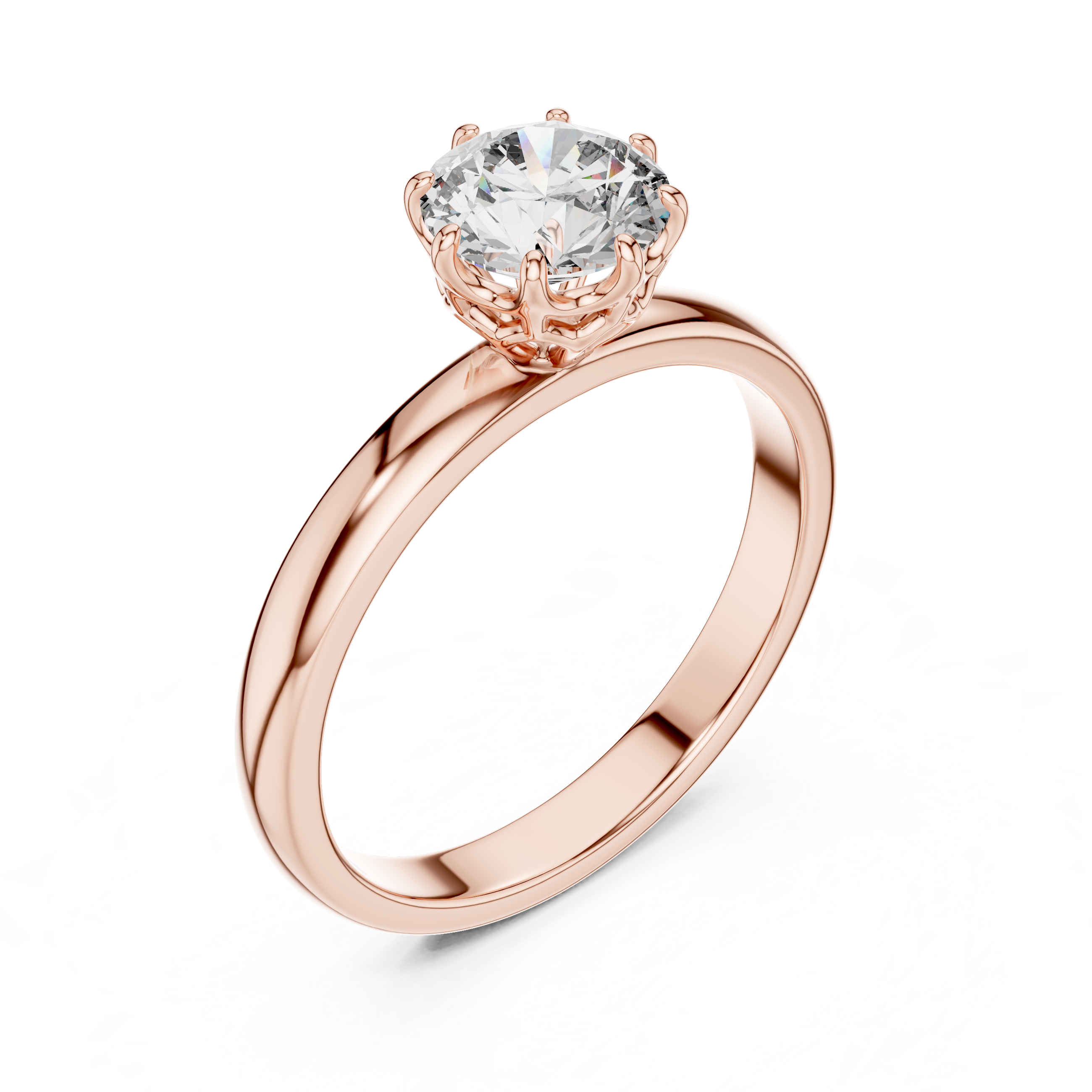 Cathedral Solitaire Engagement Ring