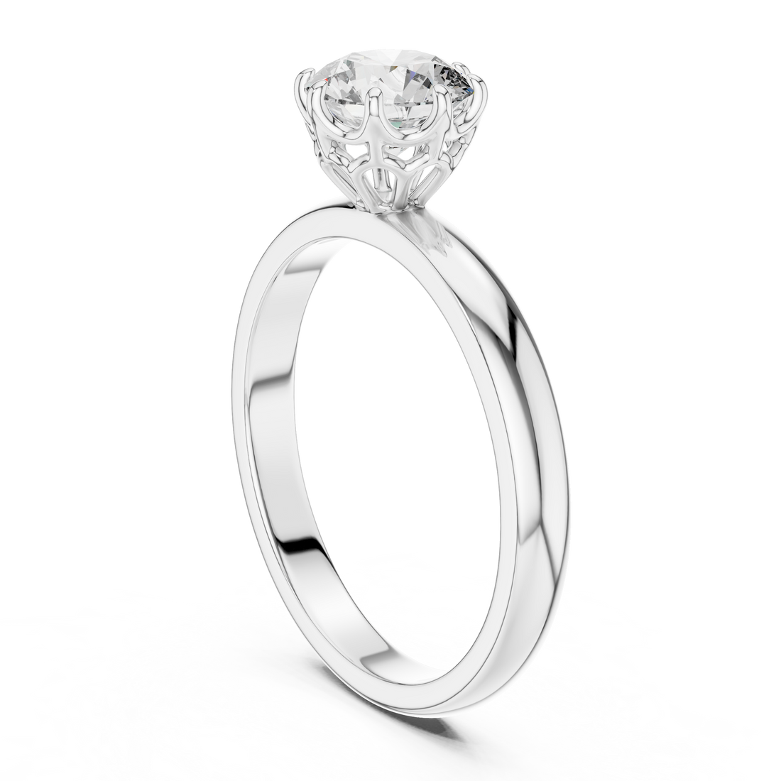 Cathedral Solitaire Engagement Ring