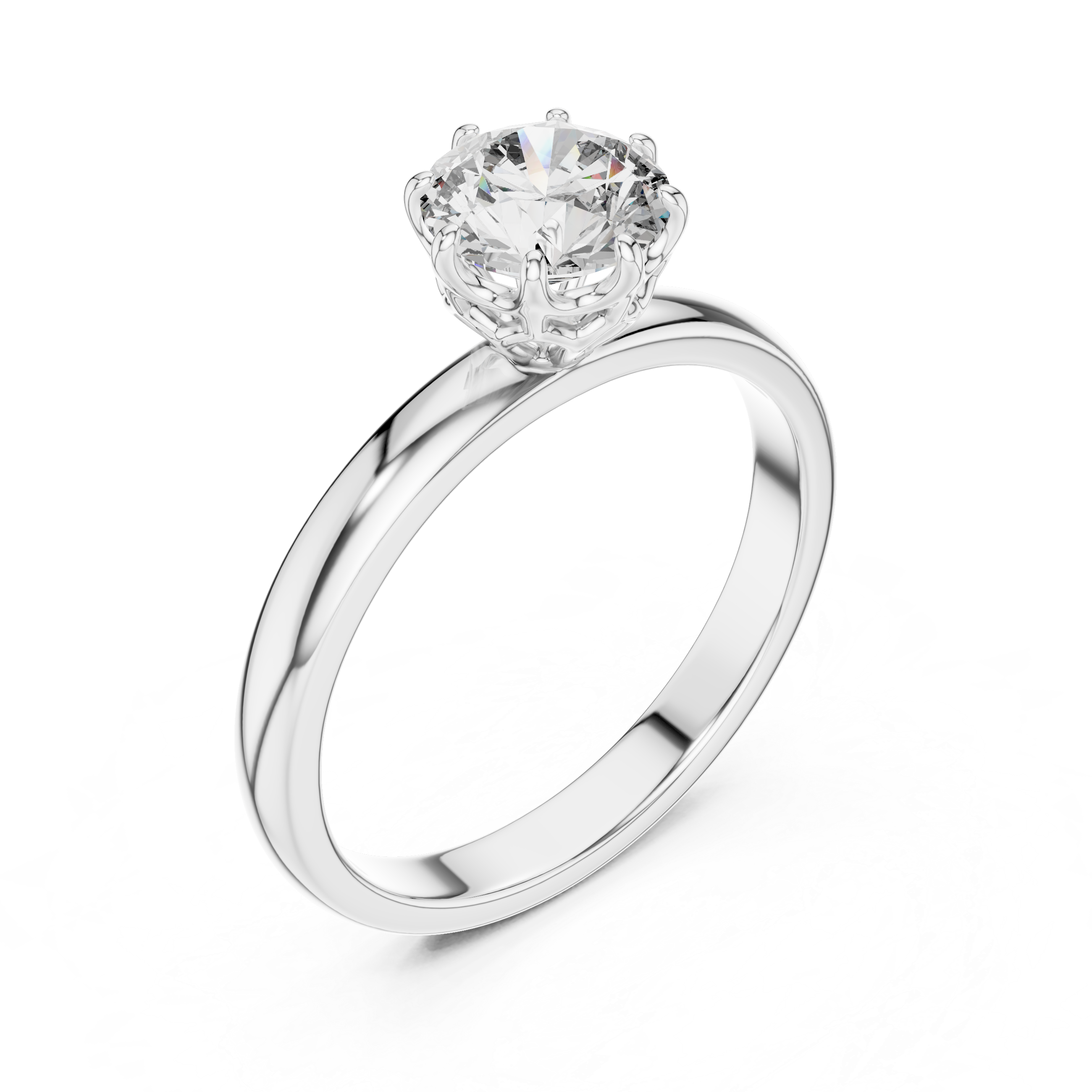 Cathedral Solitaire Engagement Ring