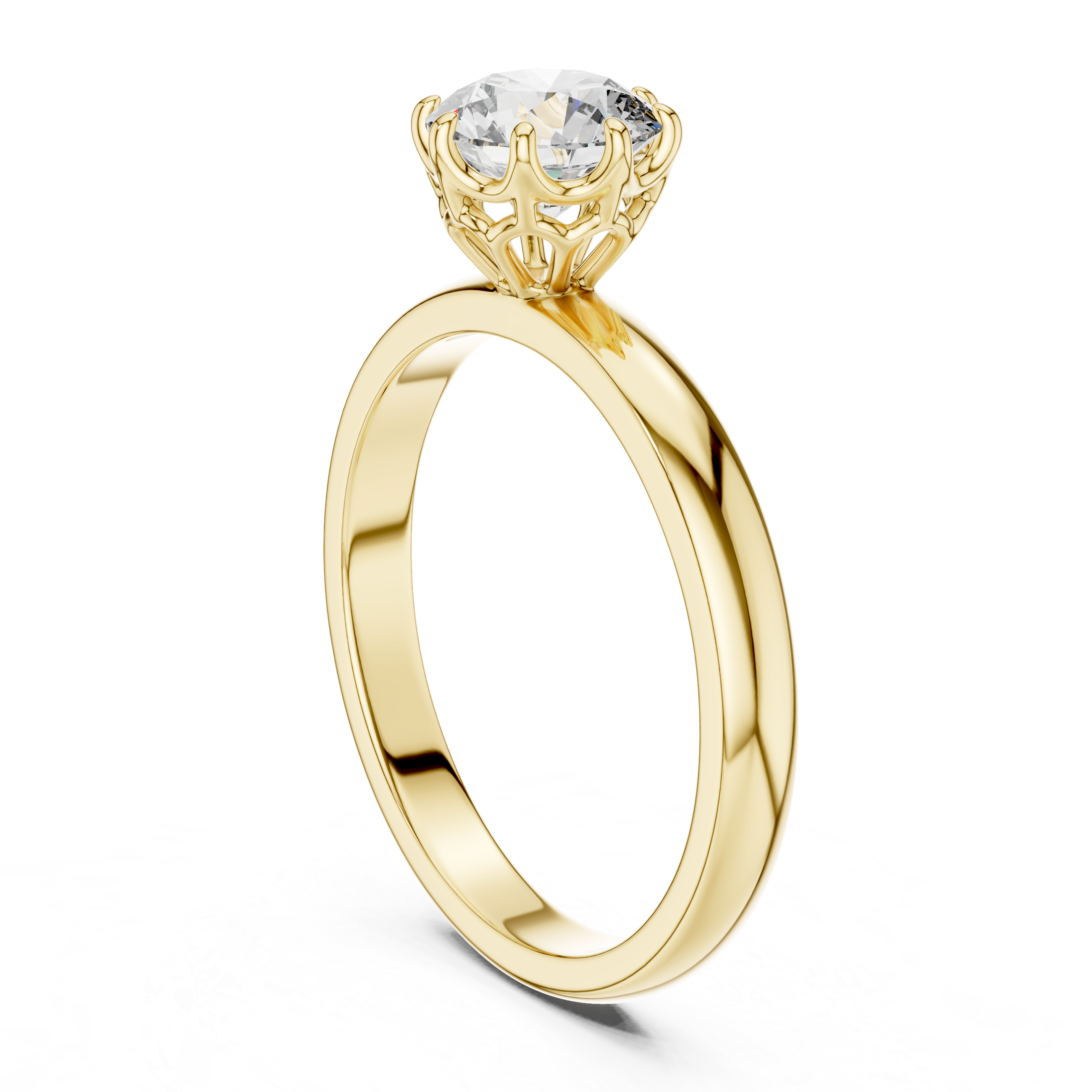 Cathedral Solitaire Engagement Ring