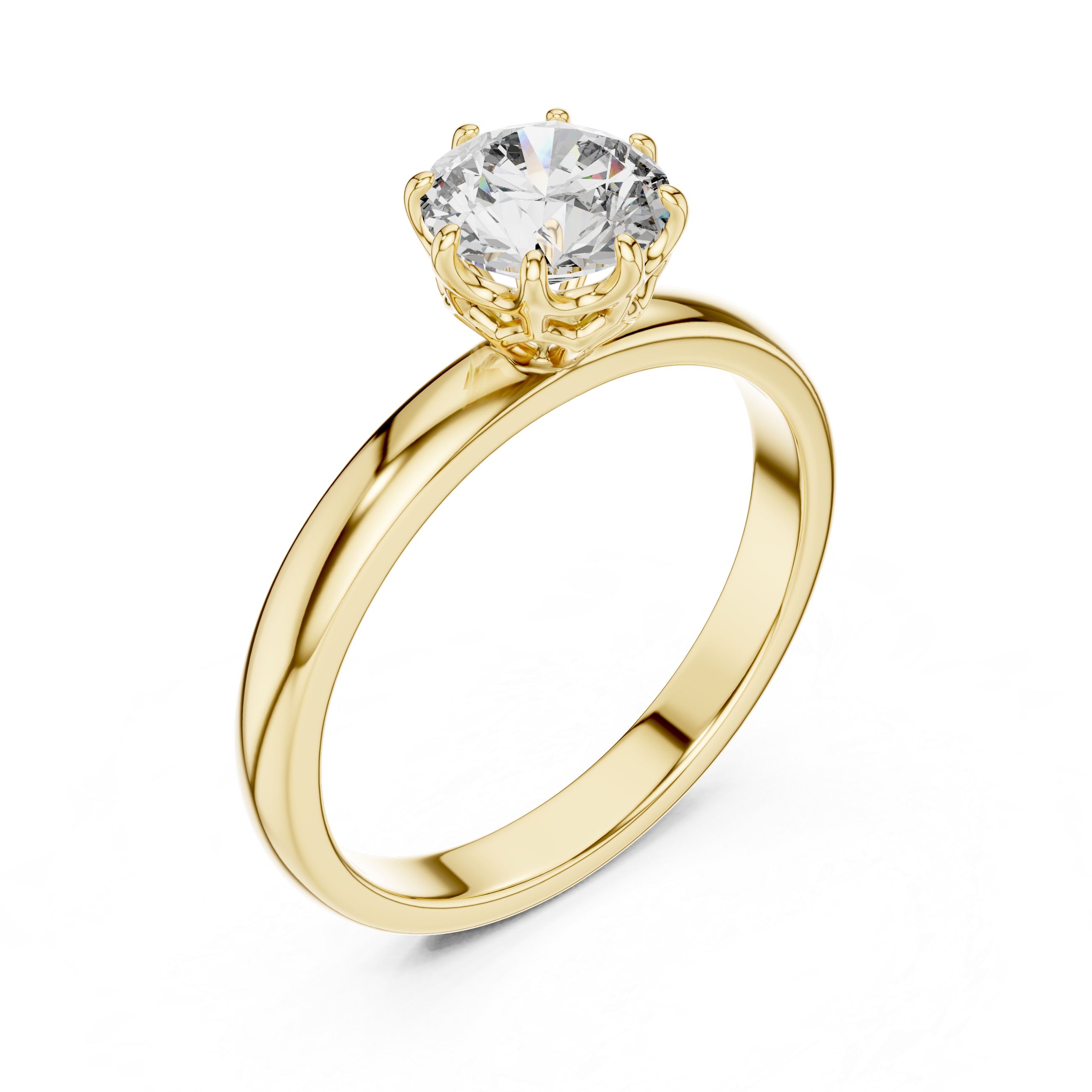Cathedral Solitaire Engagement Ring