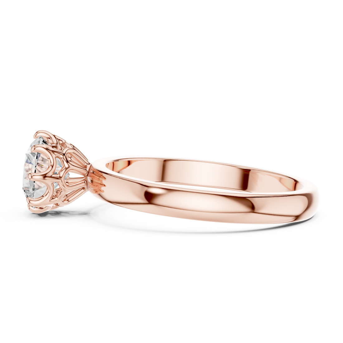Cathedral Solitaire Engagement Ring