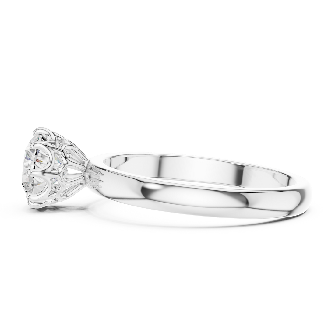 Cathedral Solitaire Engagement Ring