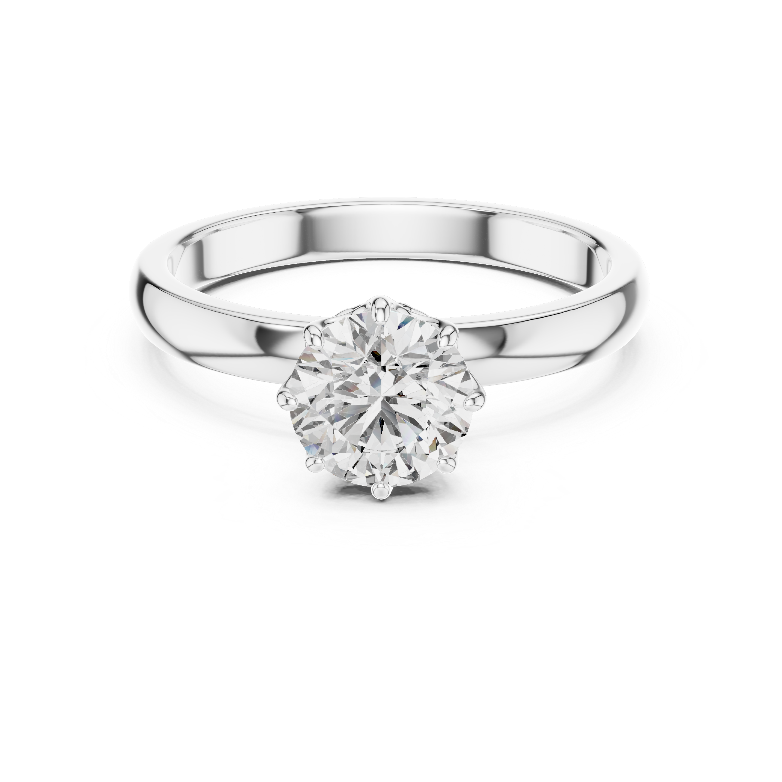 Cathedral Solitaire Engagement Ring