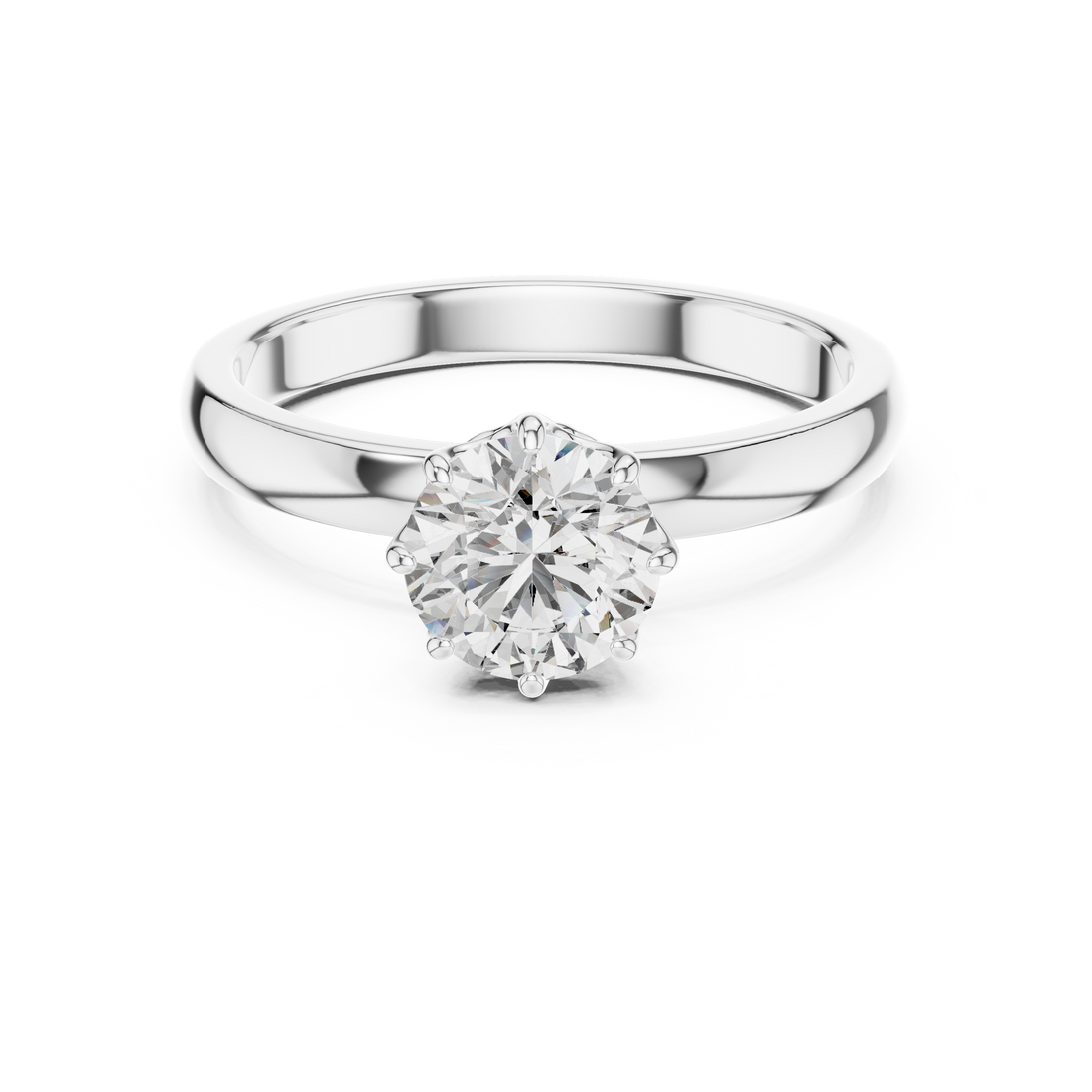 Cathedral Solitaire Engagement Ring