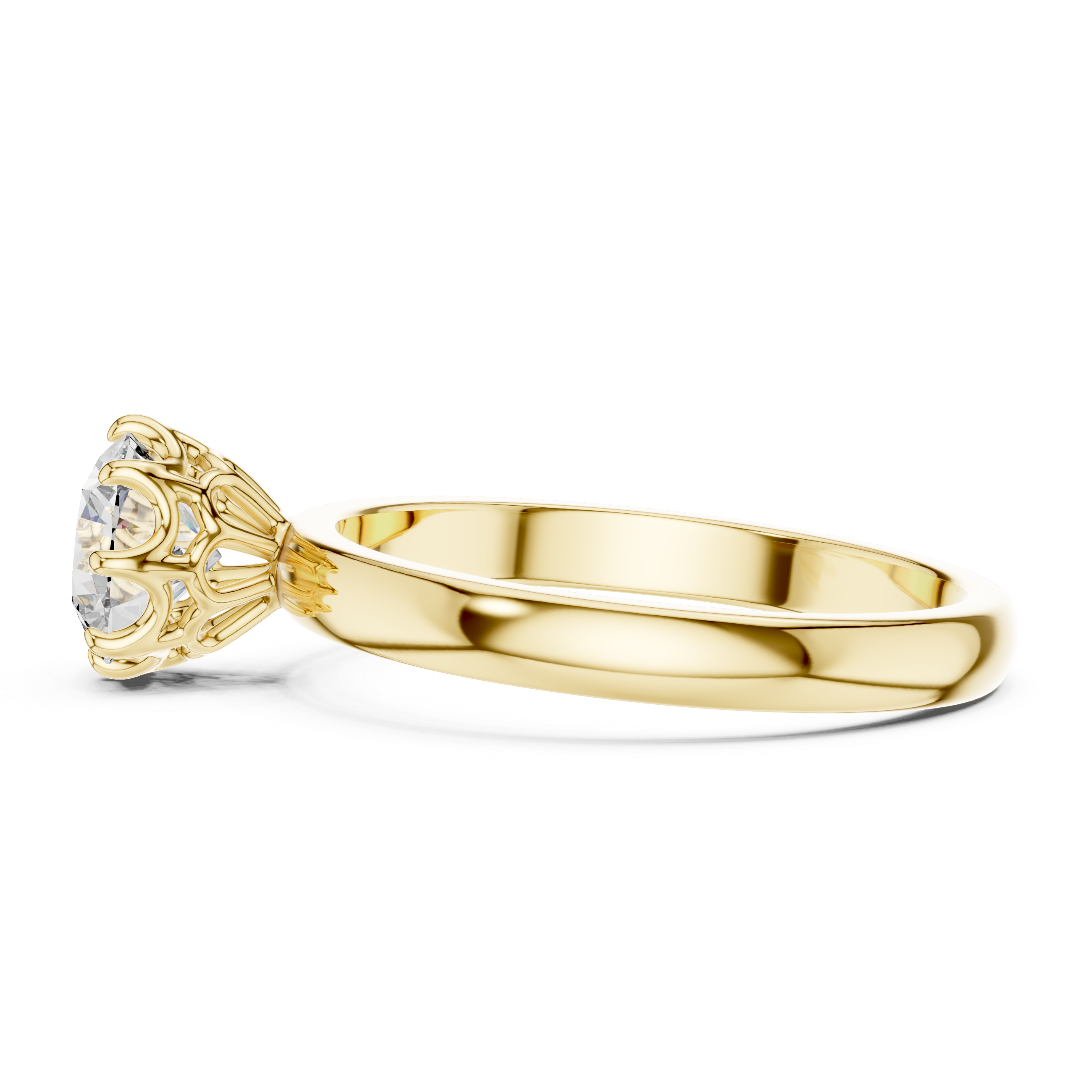 Cathedral Solitaire Engagement Ring
