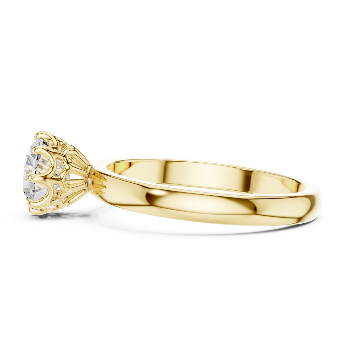 Cathedral Solitaire Engagement Ring