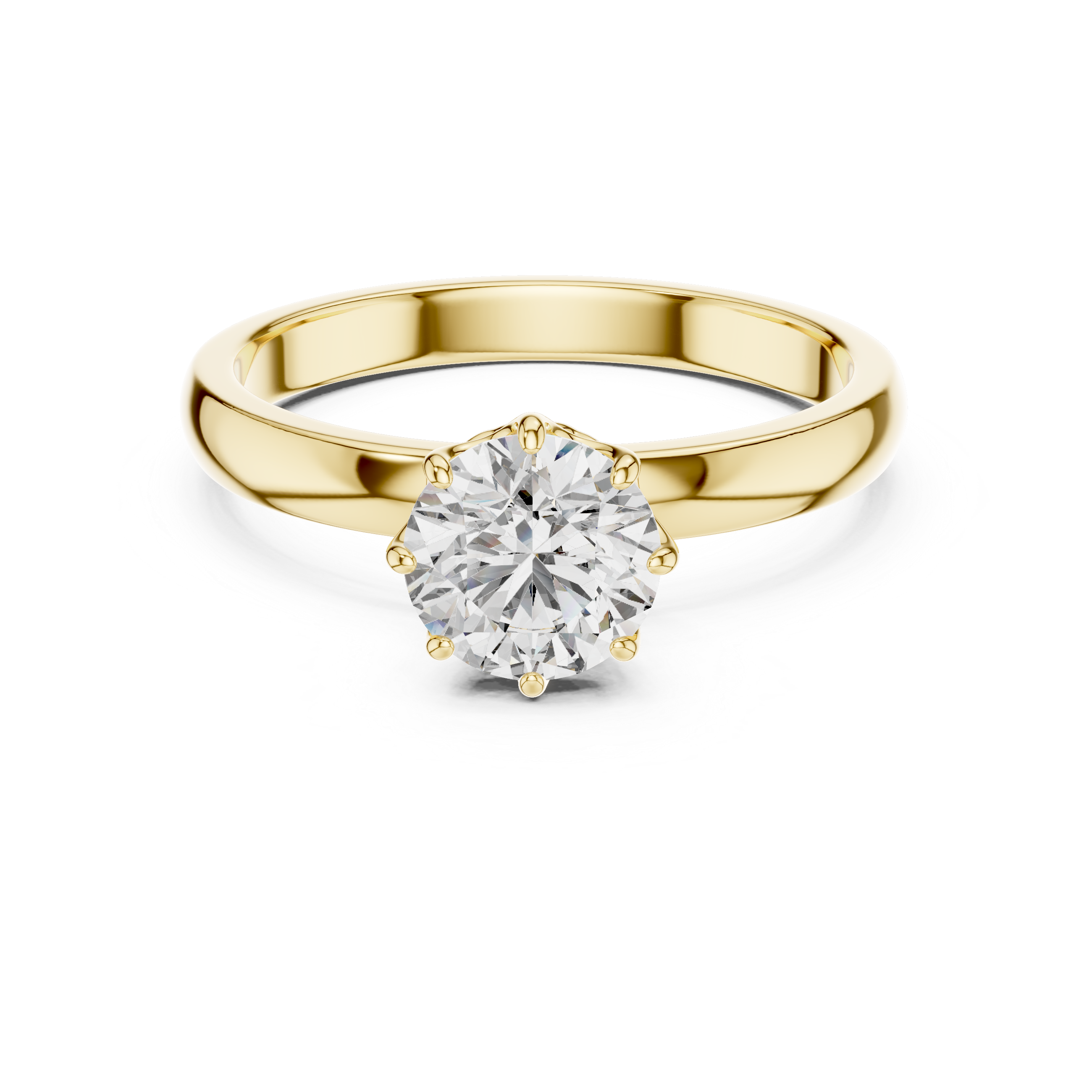 Cathedral Solitaire Engagement Ring