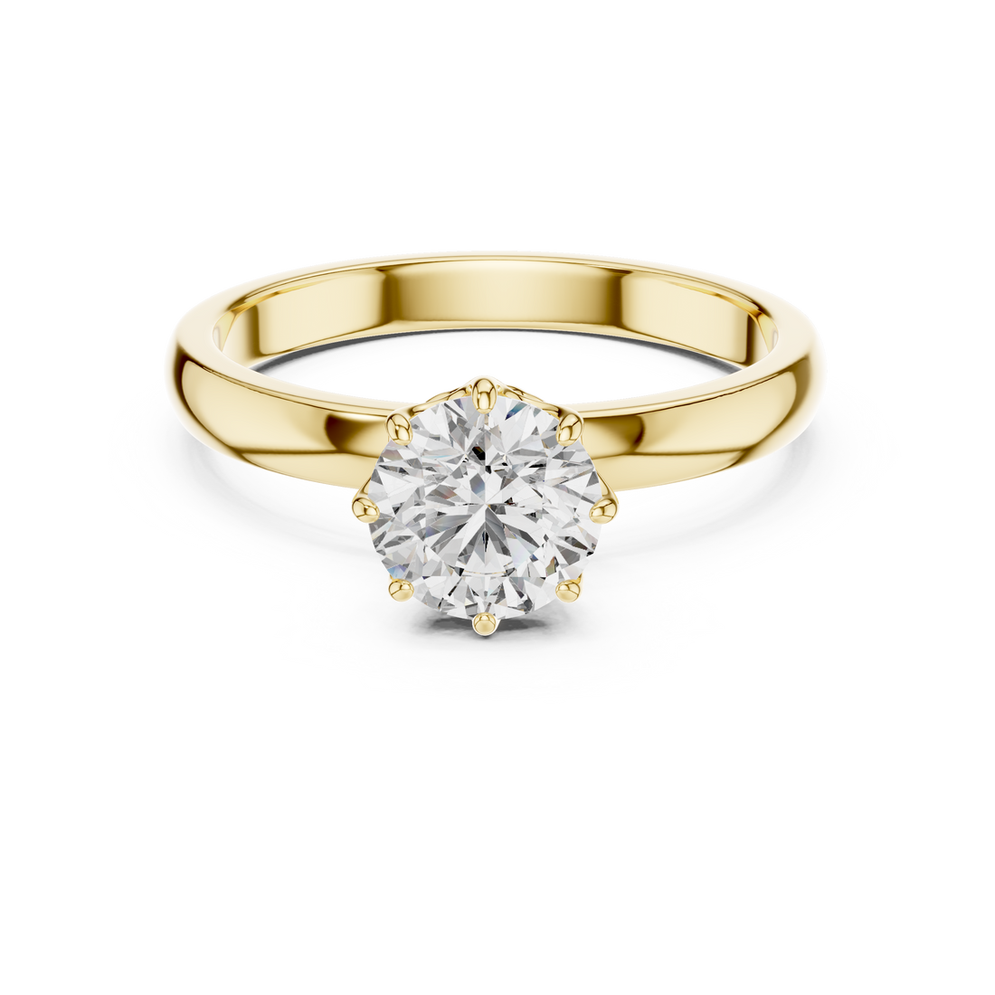 Cathedral Solitaire Engagement Ring