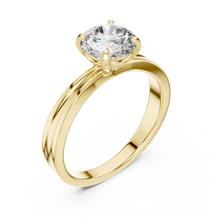1.0 ct Six-Prong Round Solitaire Engagement Ring