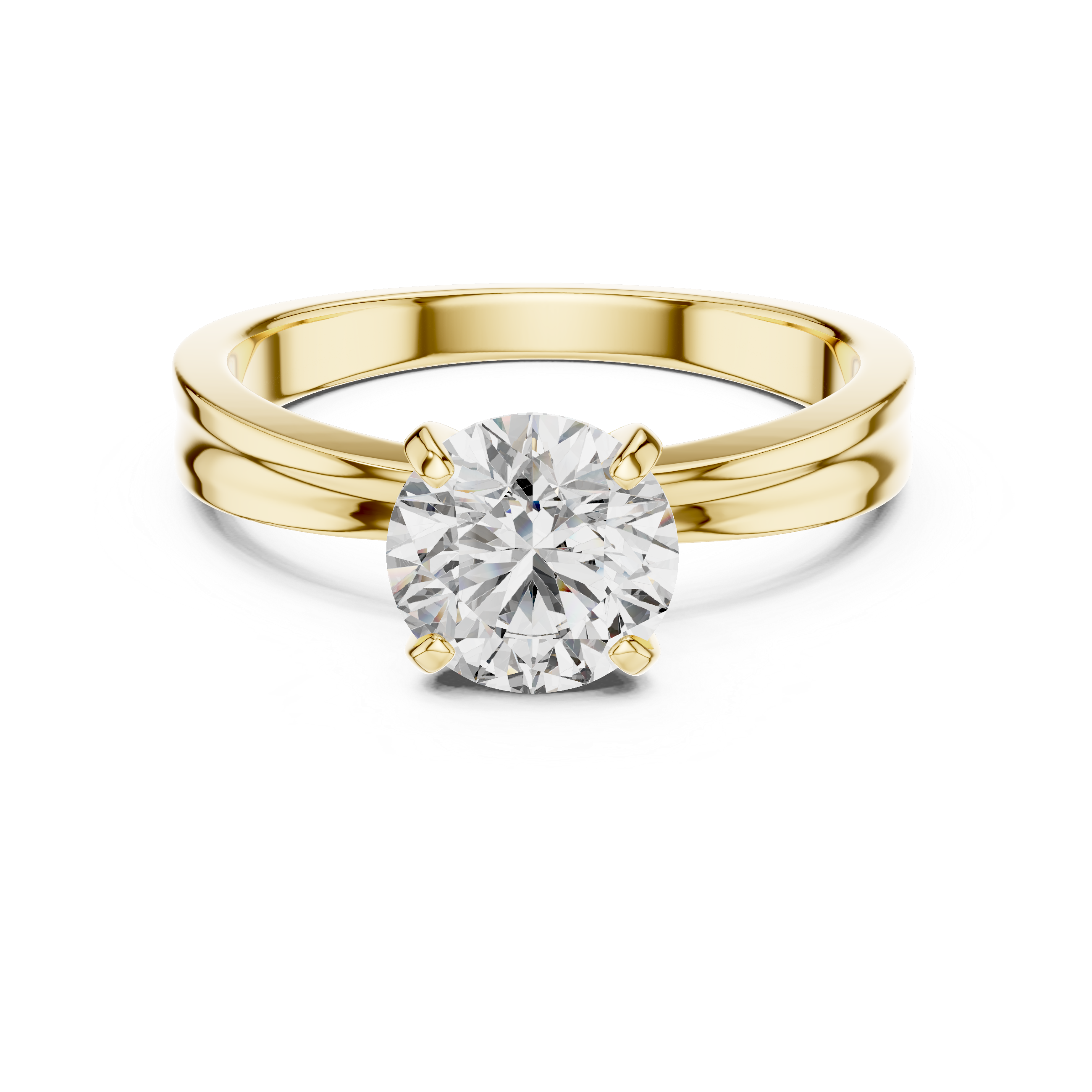 1.0 ct Six-Prong Round Solitaire Engagement Ring