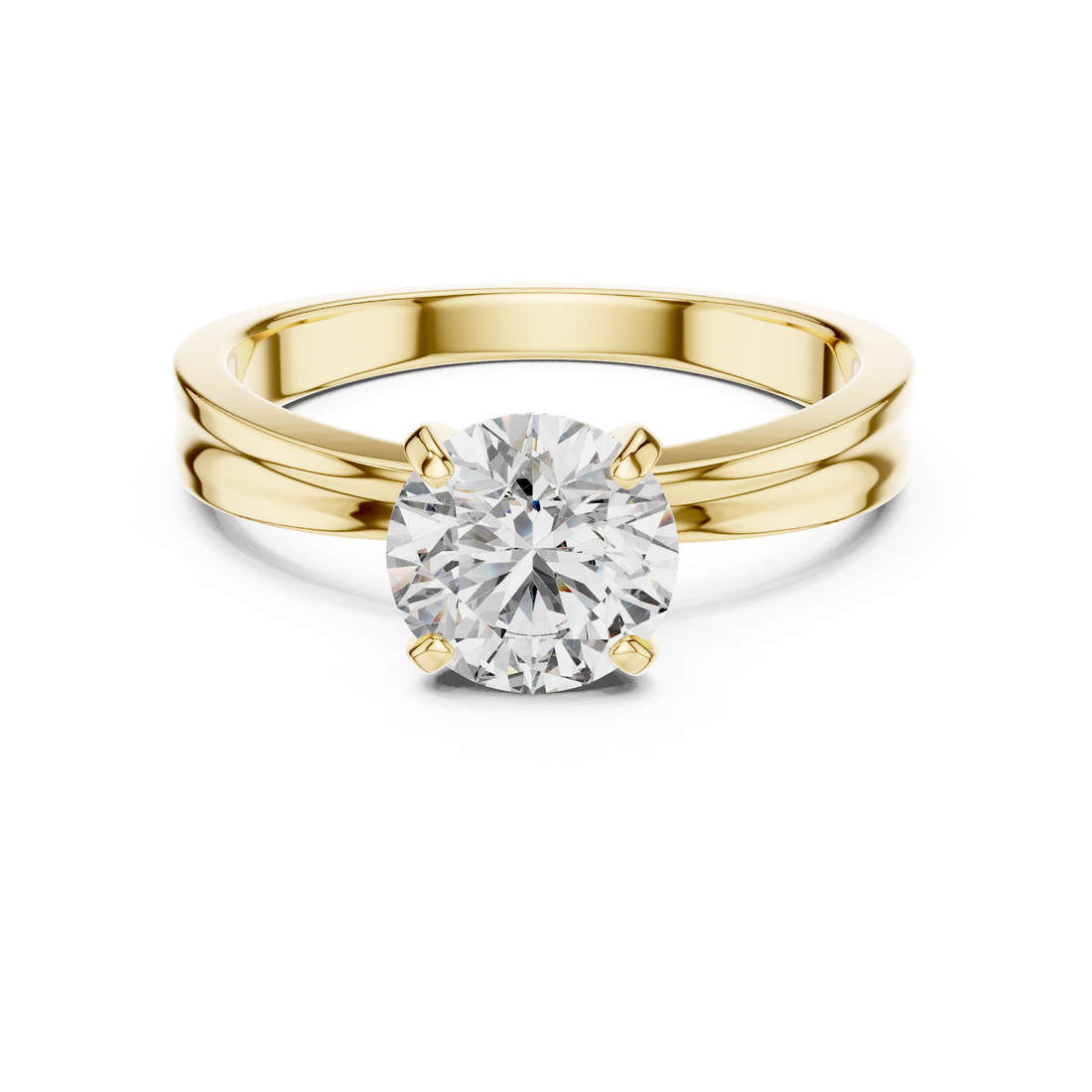 1.0 ct Six-Prong Round Solitaire Engagement Ring