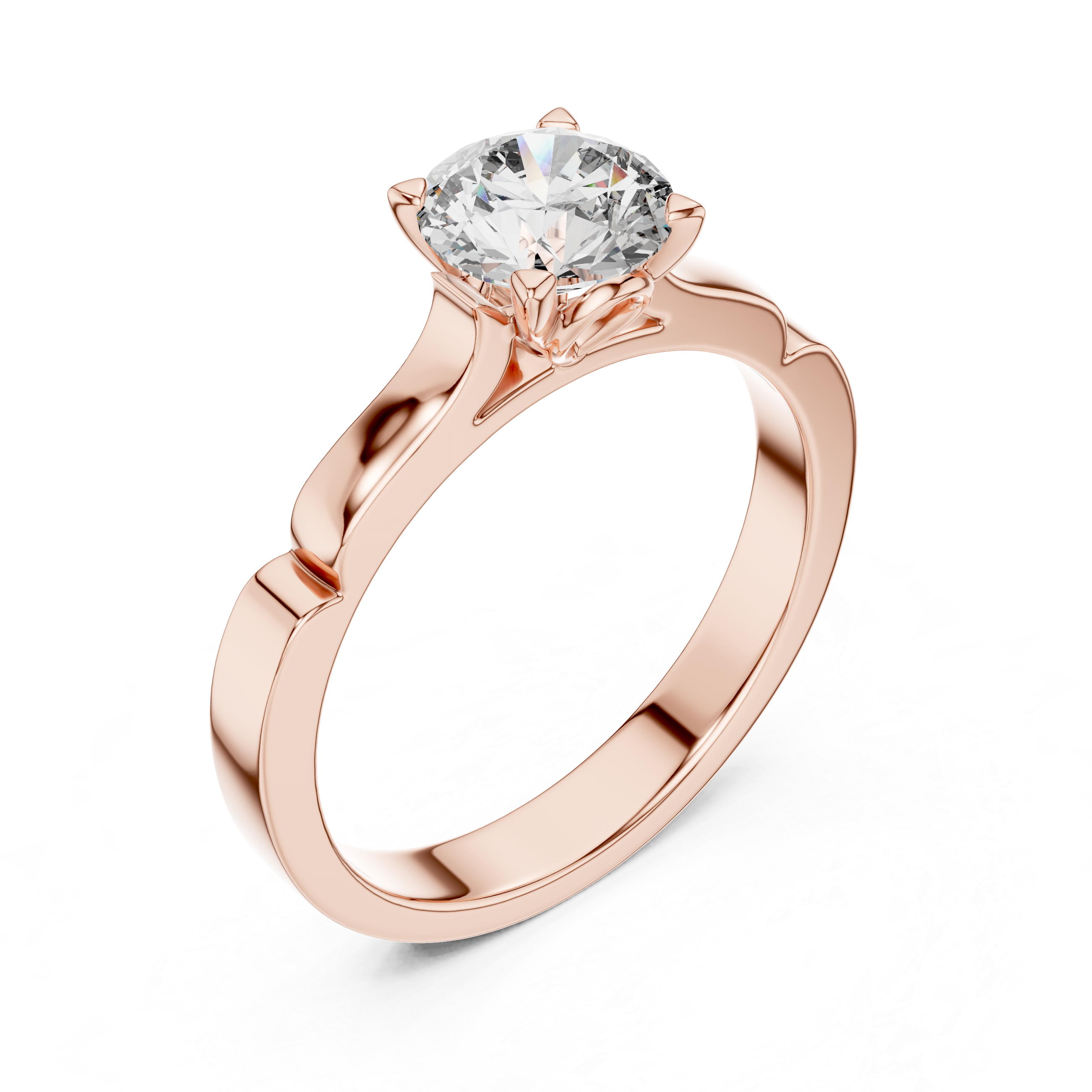 Classic 1.00 Carat Round Solitaire Diamond Ring