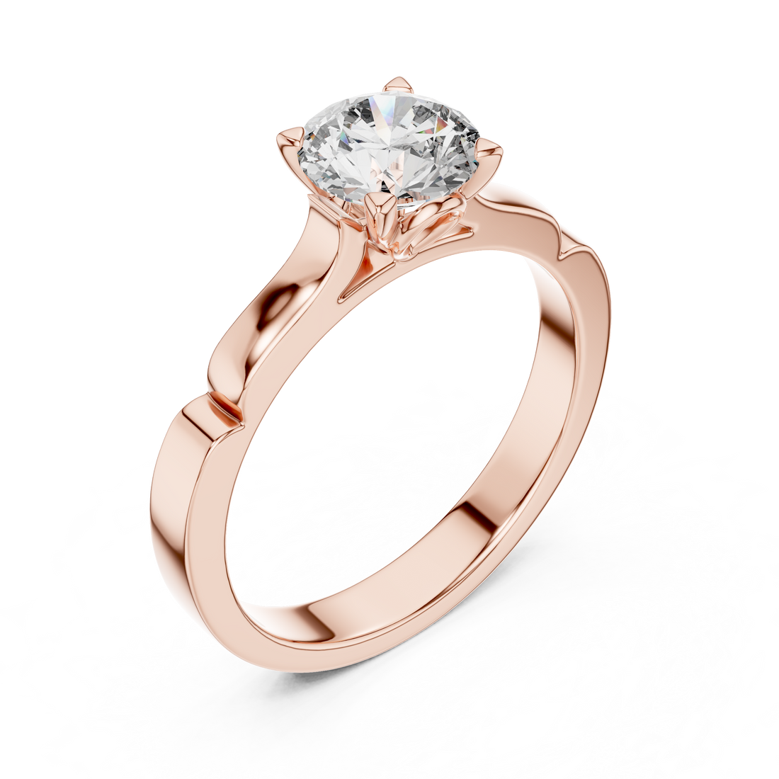 Classic 1.00 Carat Round Solitaire Diamond Ring