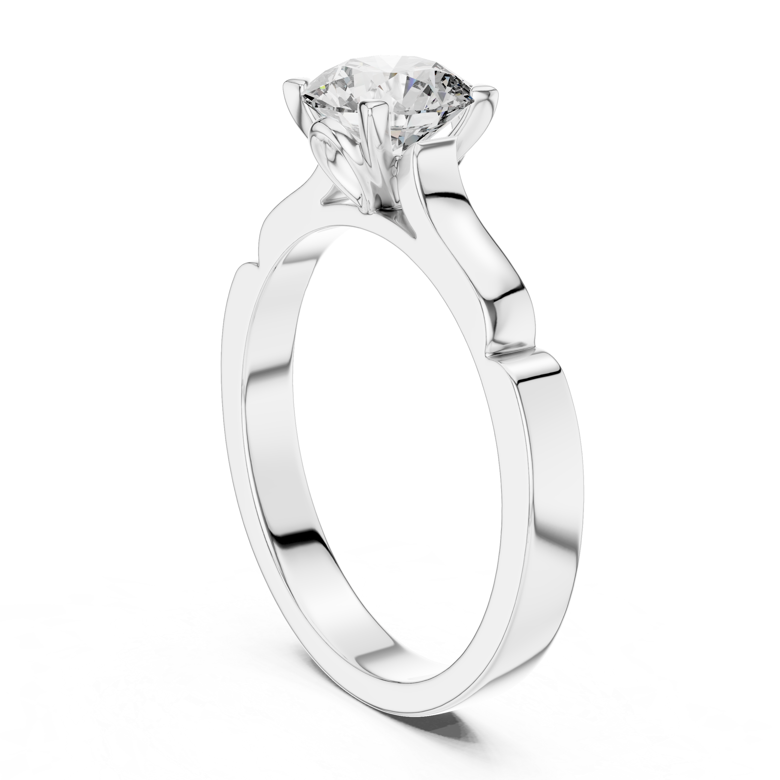 Classic 1.00 Carat Round Solitaire Diamond Ring