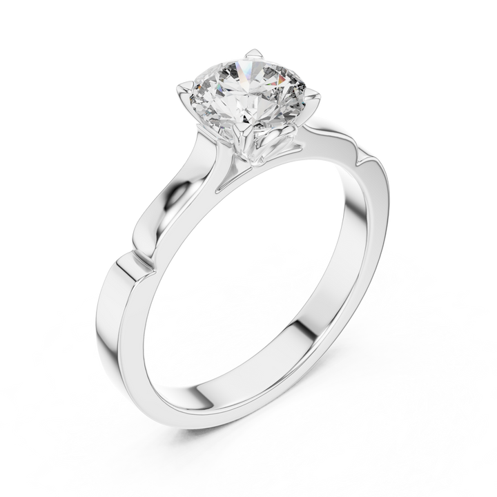 Classic 1.00 Carat Round Solitaire Diamond Ring
