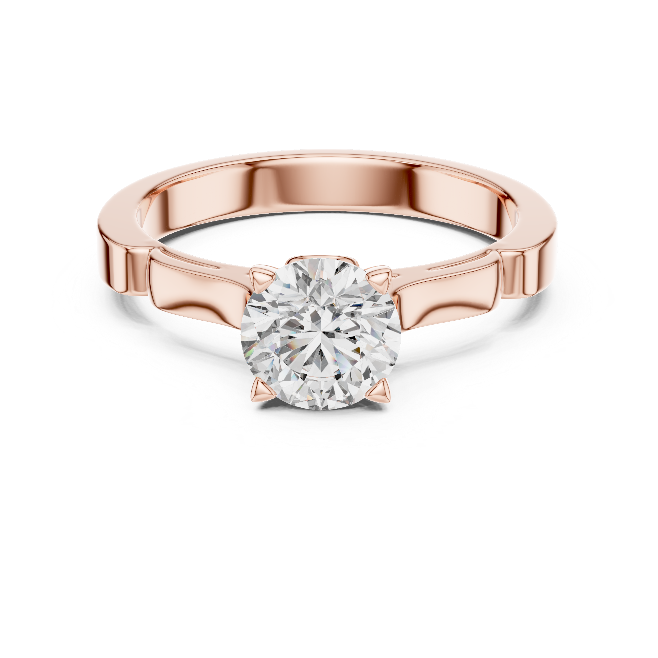 Classic 1.00 Carat Round Solitaire Diamond Ring