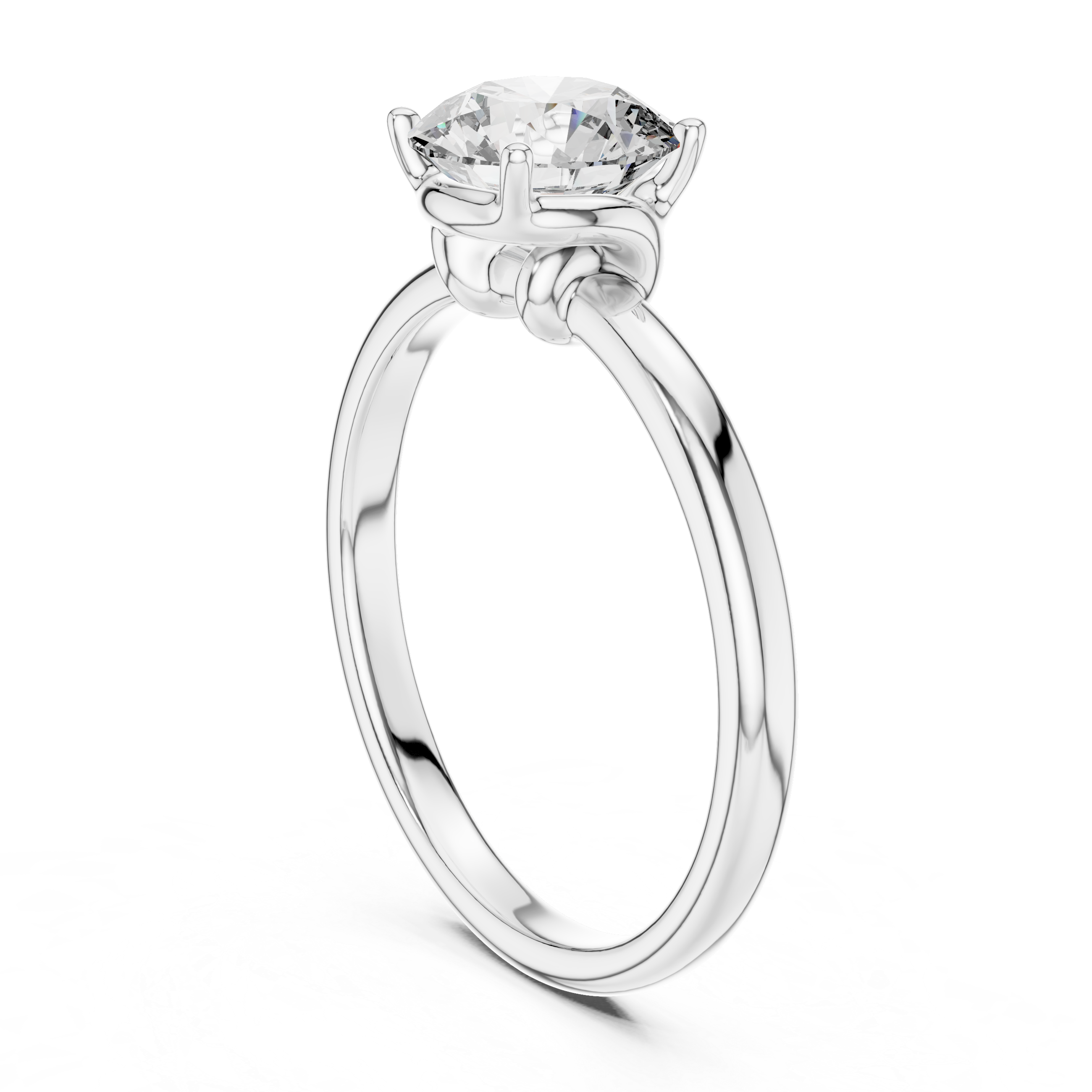 Classic Four-Prong 1.00 Carat Round Solitaire Diamond Ring