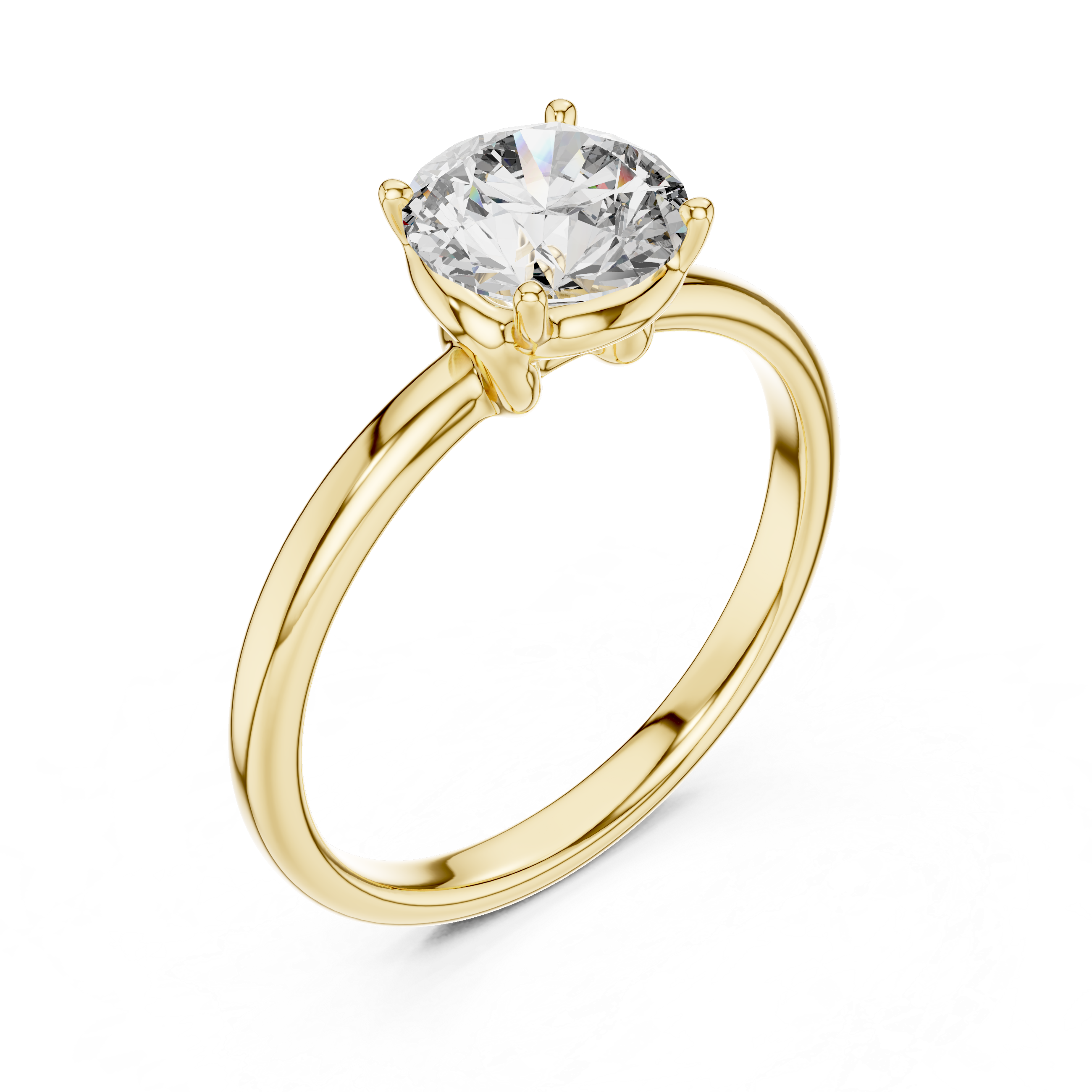 Classic Four-Prong 1.00 Carat Round Solitaire Diamond Ring