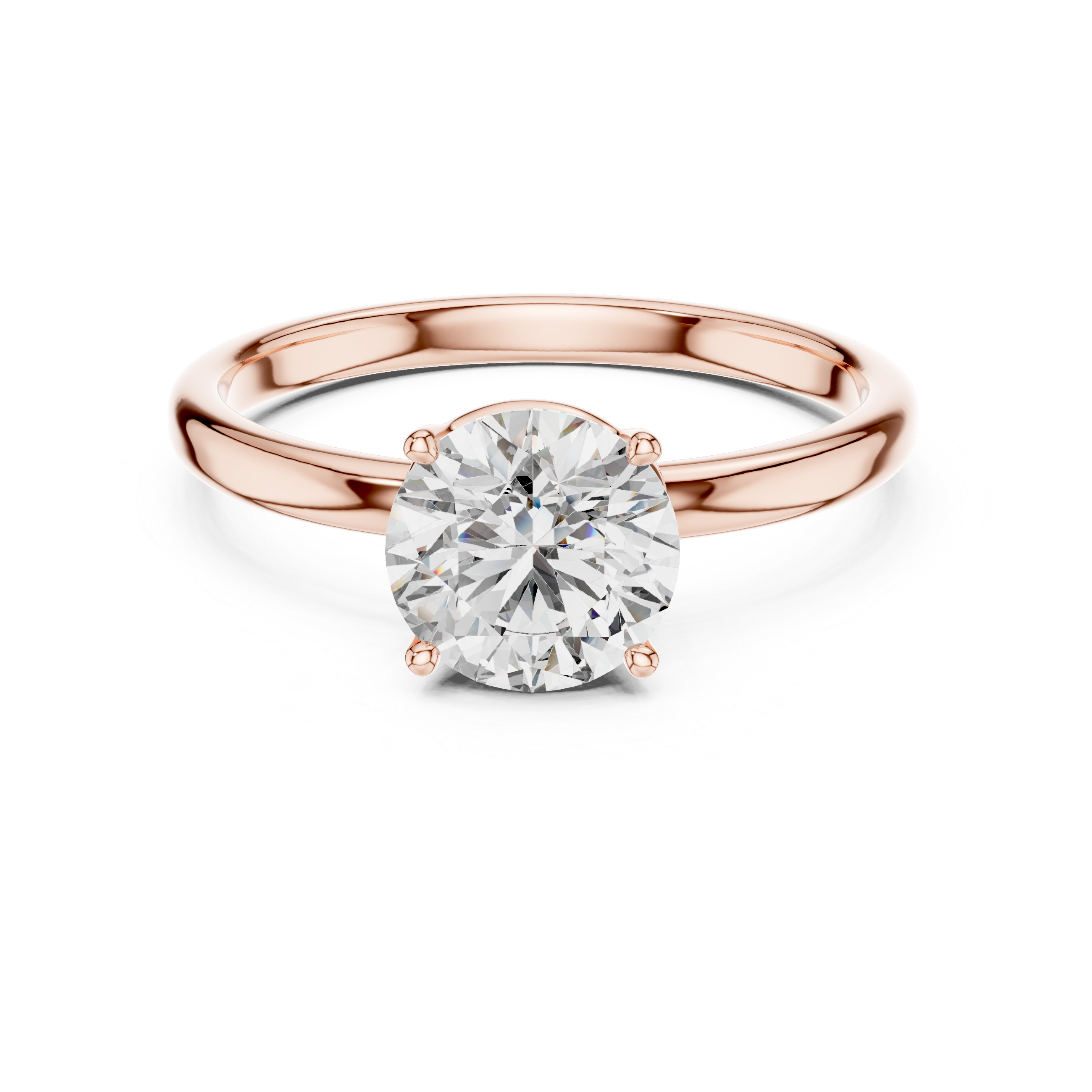 Classic Four-Prong 1.00 Carat Round Solitaire Diamond Ring