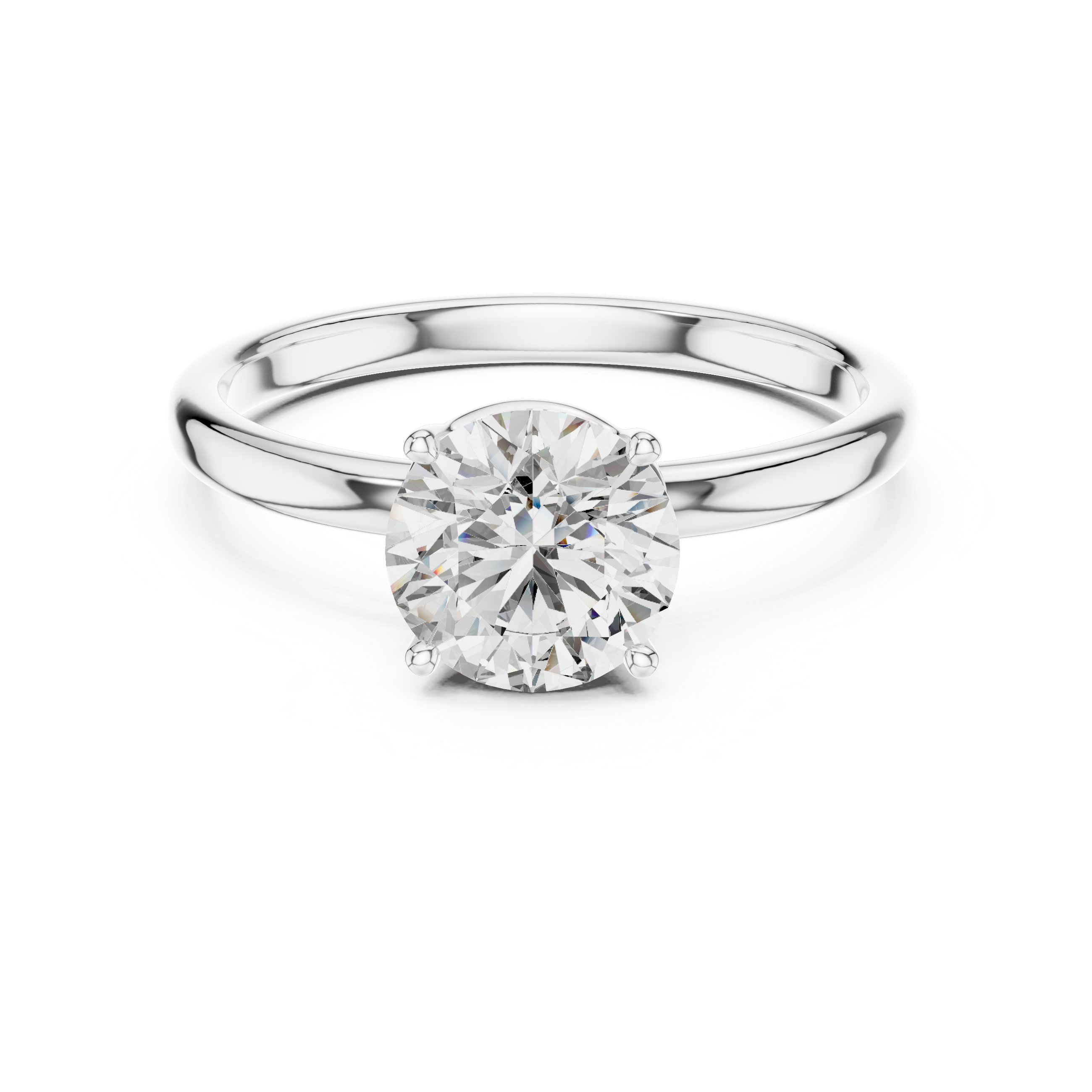 Classic Four-Prong 1.00 Carat Round Solitaire Diamond Ring