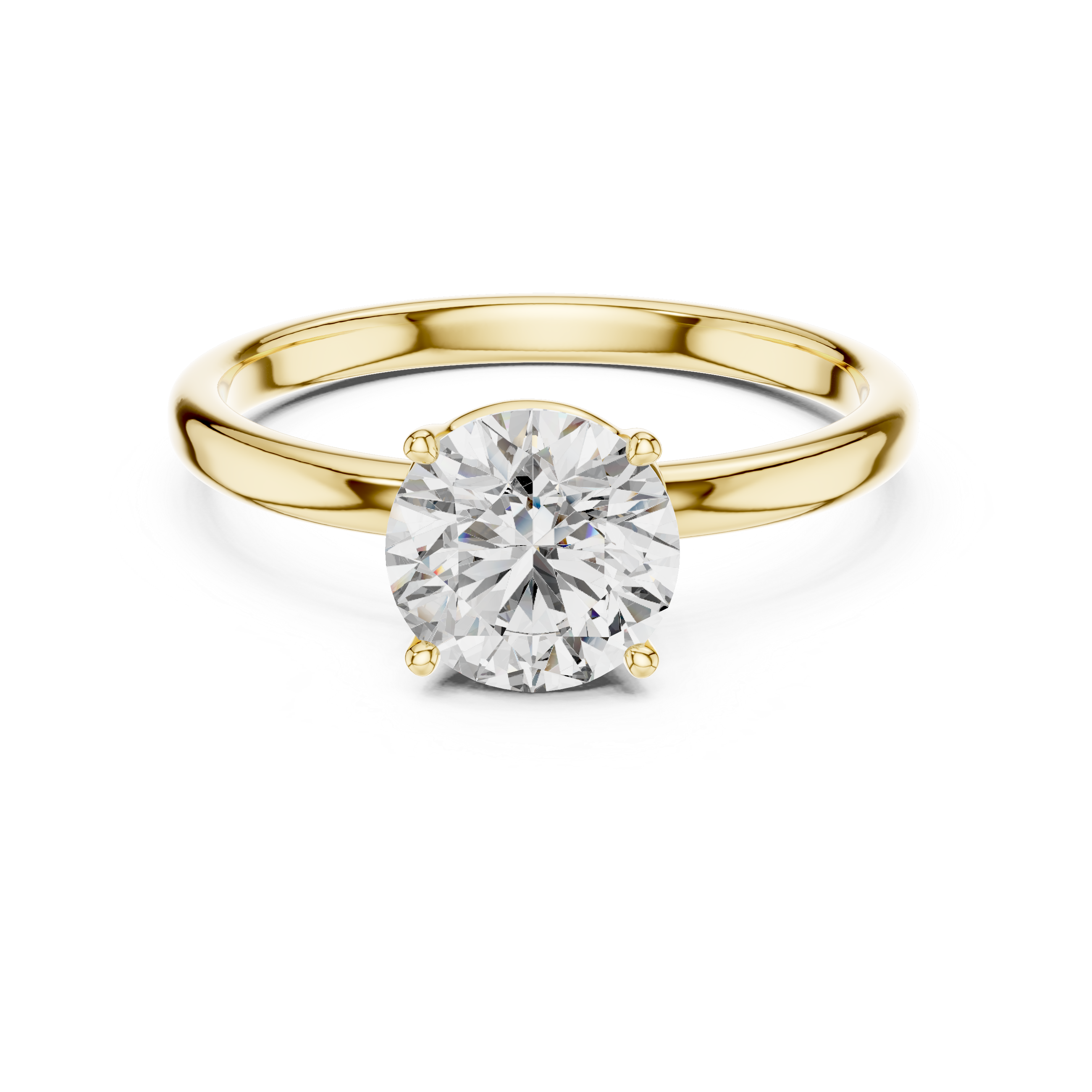 Classic Four-Prong 1.00 Carat Round Solitaire Diamond Ring