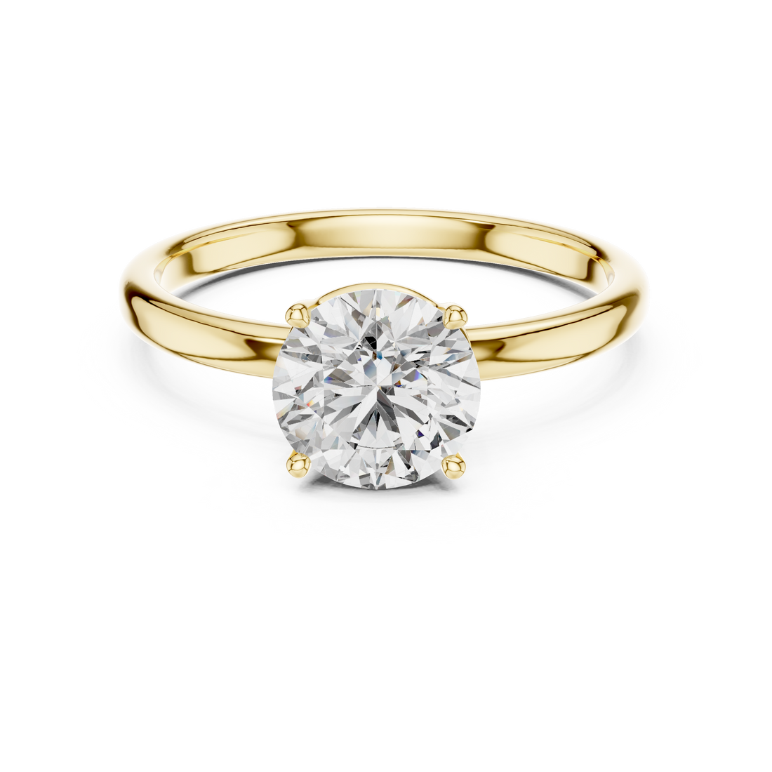 Classic Four-Prong 1.00 Carat Round Solitaire Diamond Ring