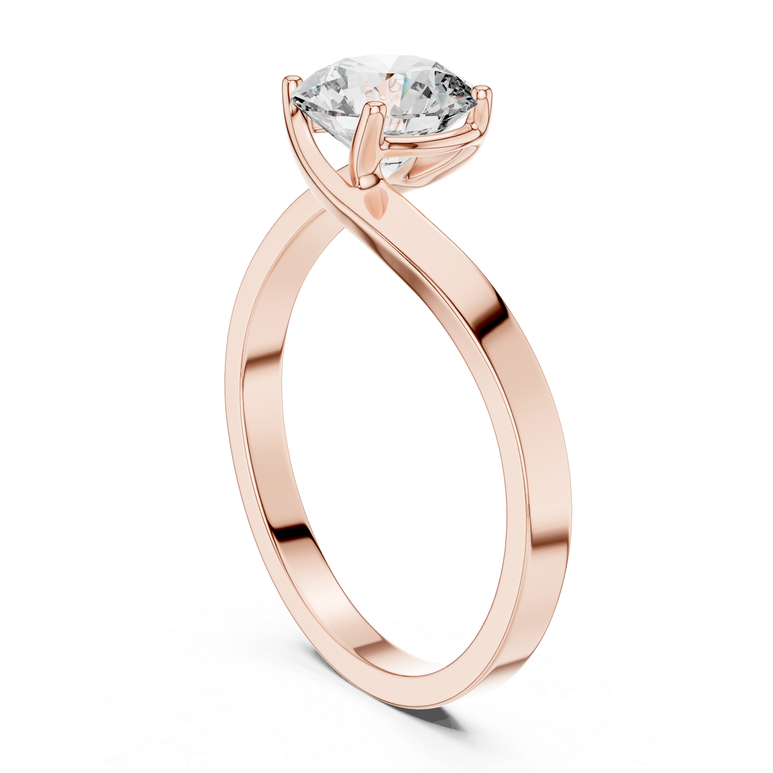 Classic Four-Prong 1.00 Carat Round Solitaire Diamond Ring