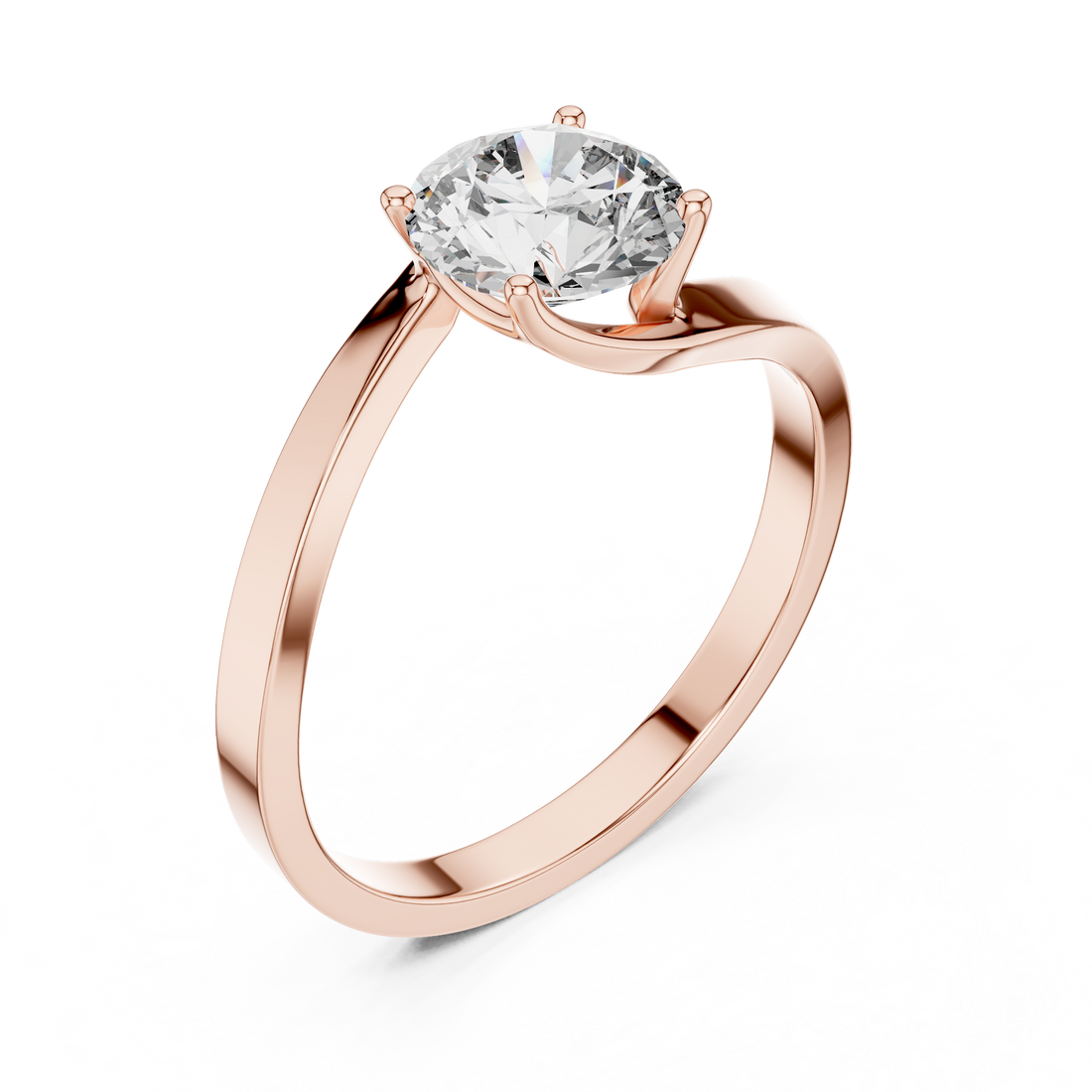 Classic Four-Prong 1.00 Carat Round Solitaire Diamond Ring