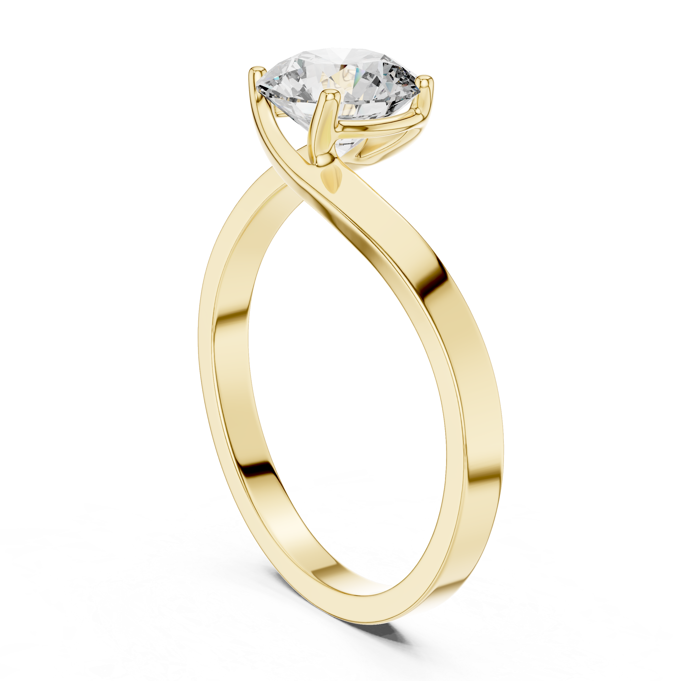 Classic Four-Prong 1.00 Carat Round Solitaire Diamond Ring