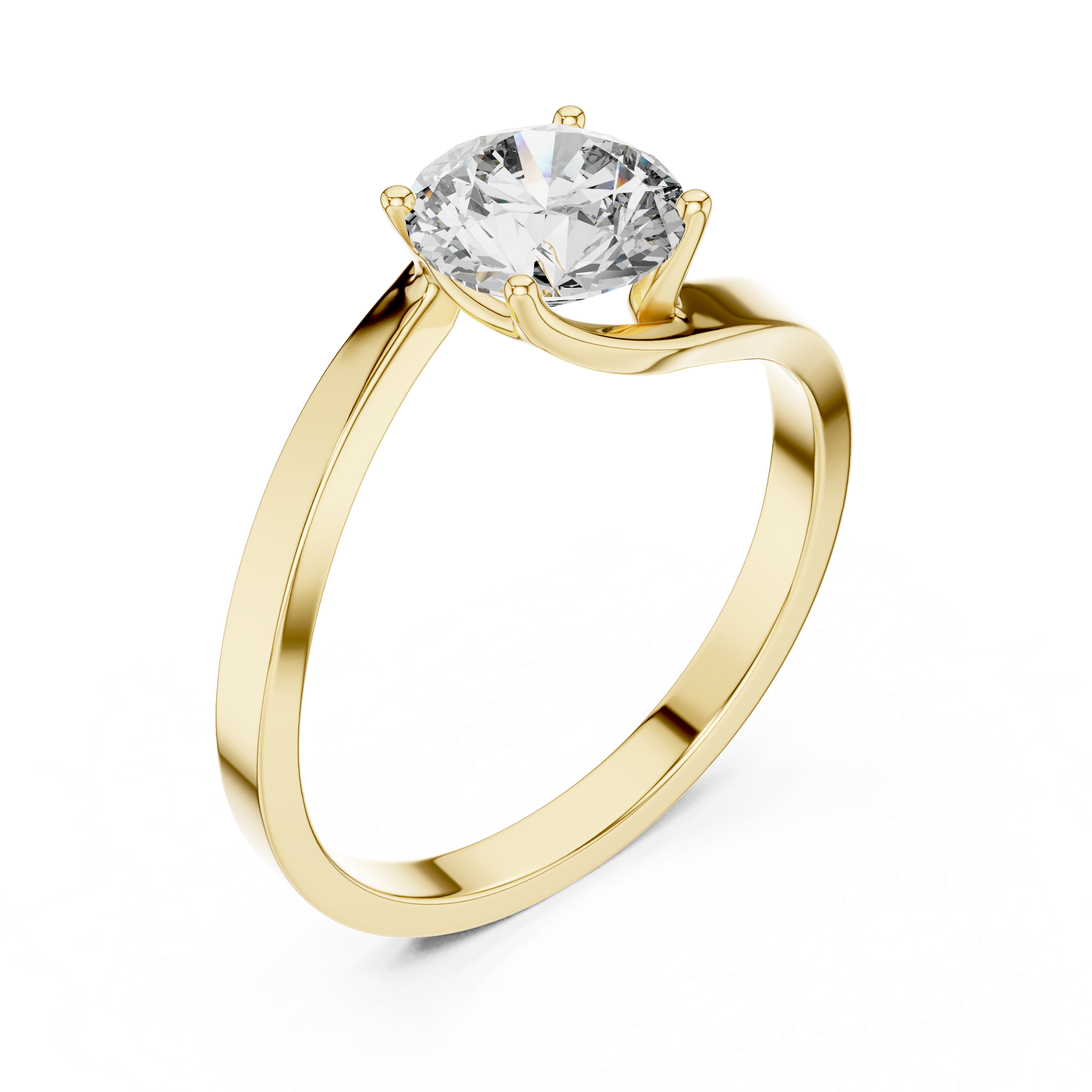 Classic Four-Prong 1.00 Carat Round Solitaire Diamond Ring