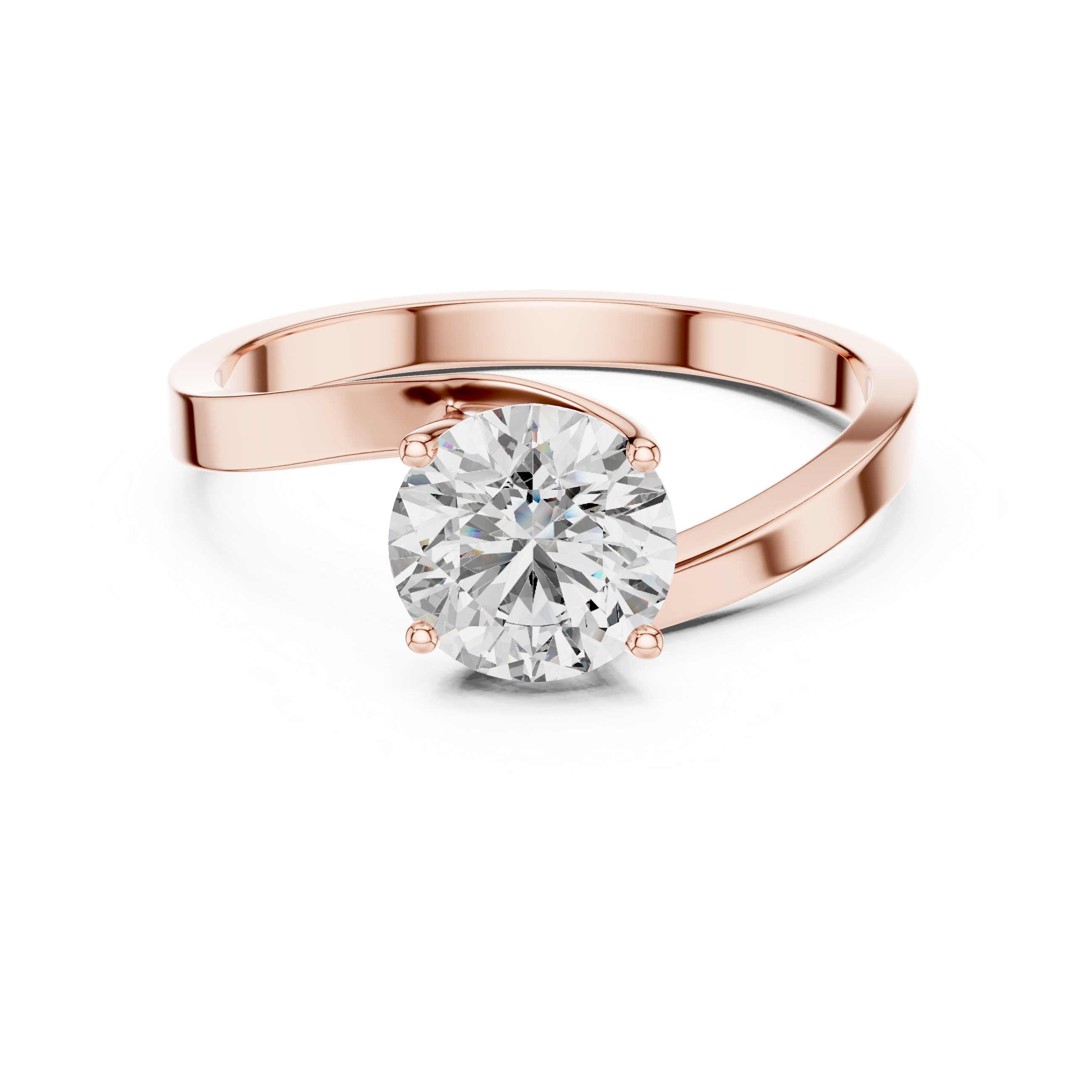 Classic Four-Prong 1.00 Carat Round Solitaire Diamond Ring