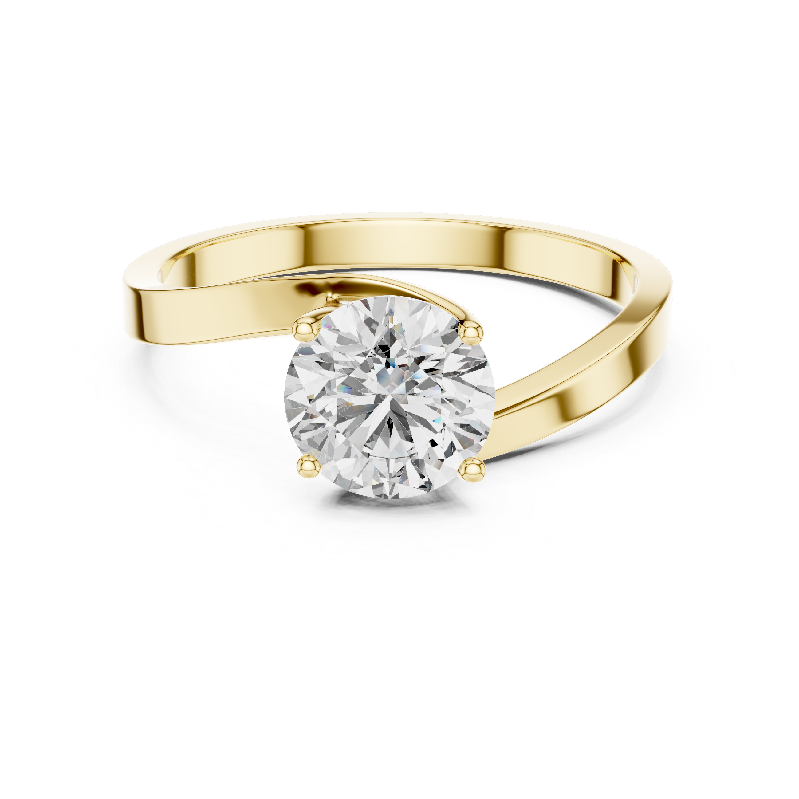 Classic Four-Prong 1.00 Carat Round Solitaire Diamond Ring