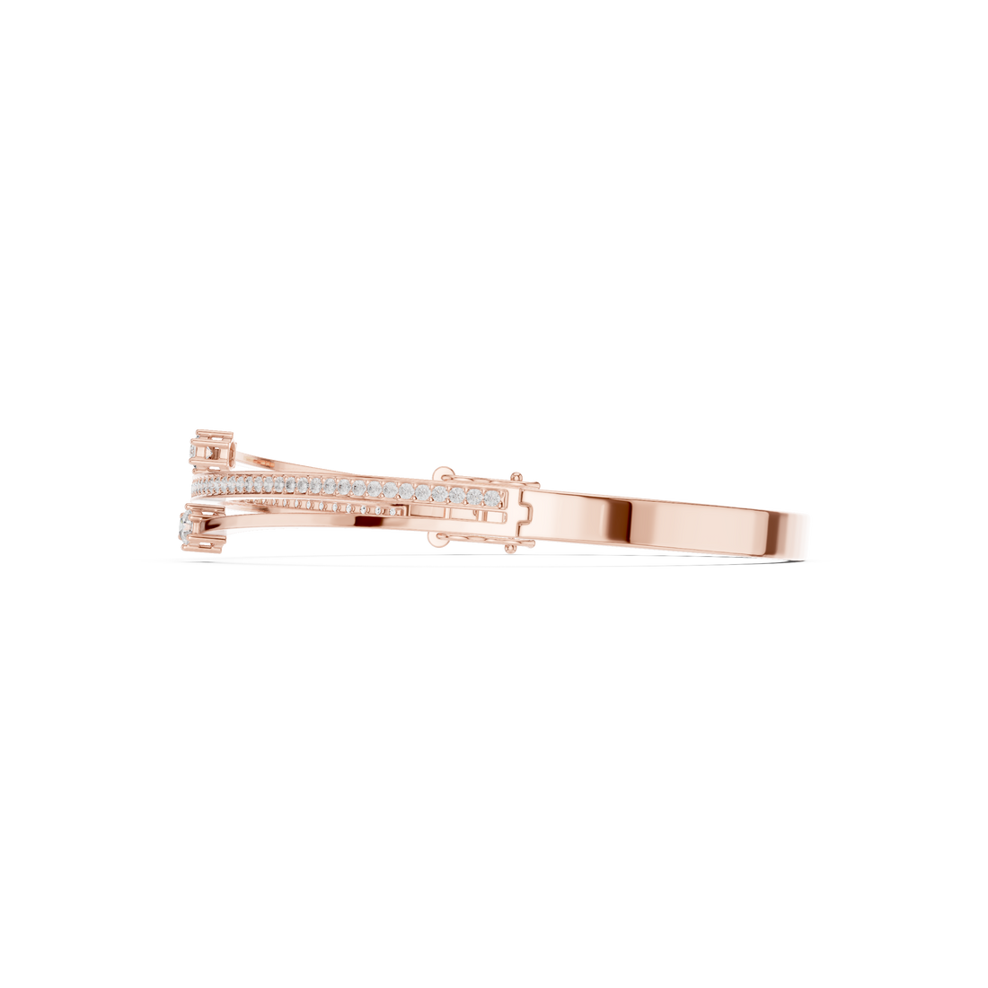Dual Solitaire Bypass Diamond Bracelet