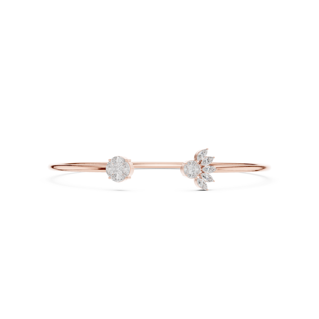 Cuff Marquise & Princess Cut Diamond