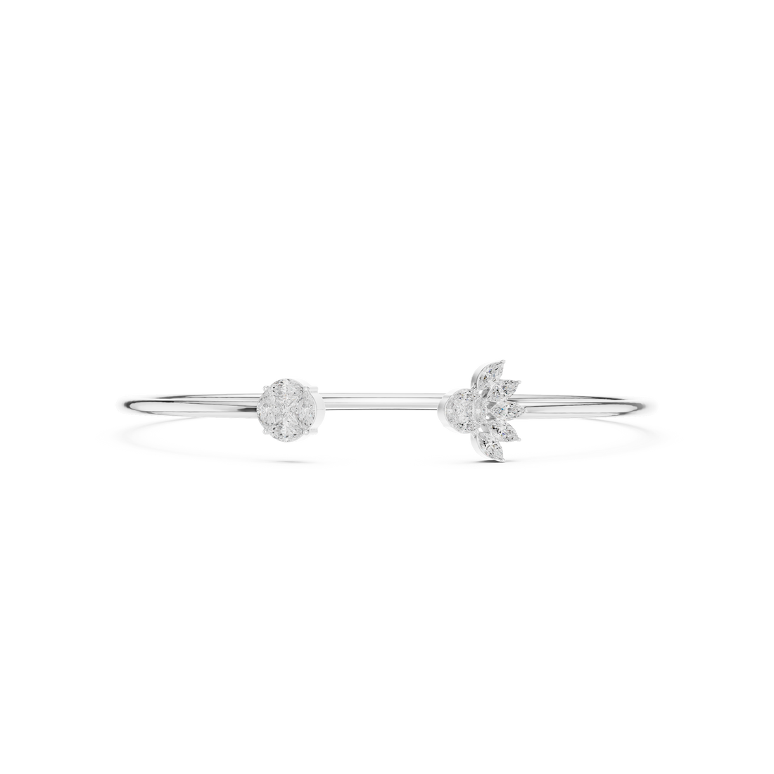 Cuff Marquise & Princess Cut Diamond