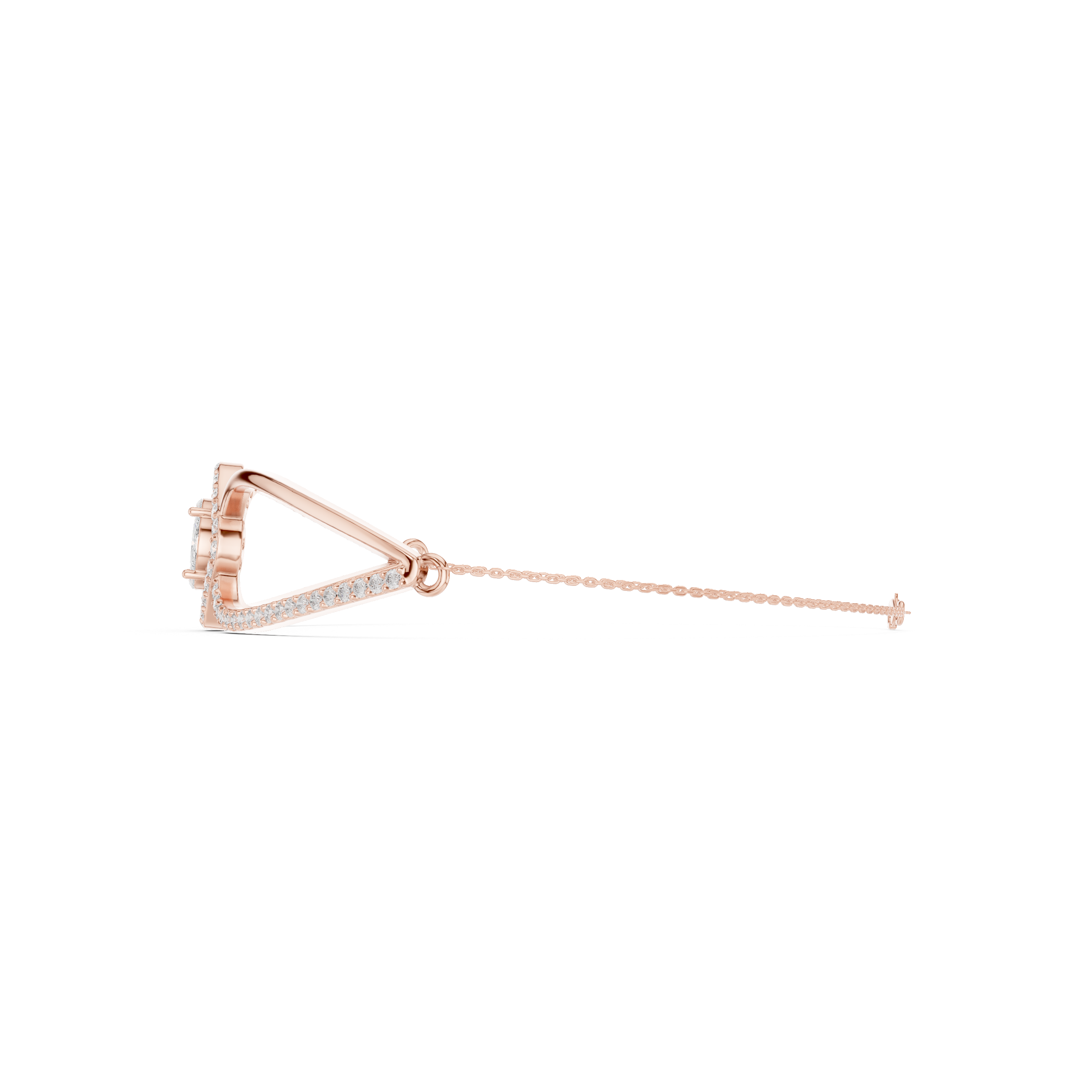 Princess & Marquise Center Split-Shank Chain Bracelet