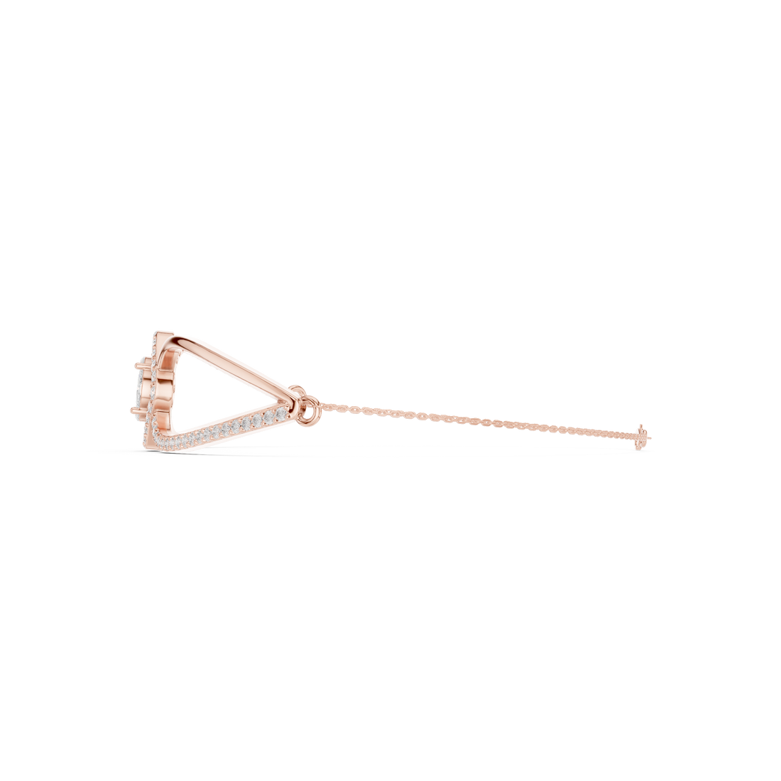 Princess & Marquise Center Split-Shank Chain Bracelet