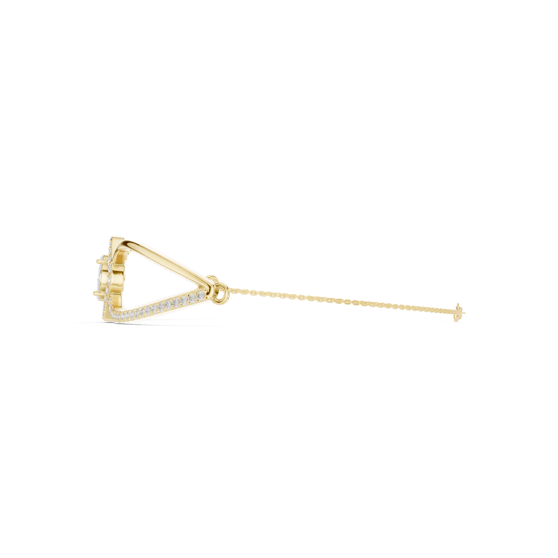 Princess & Marquise Center Split-Shank Chain Bracelet