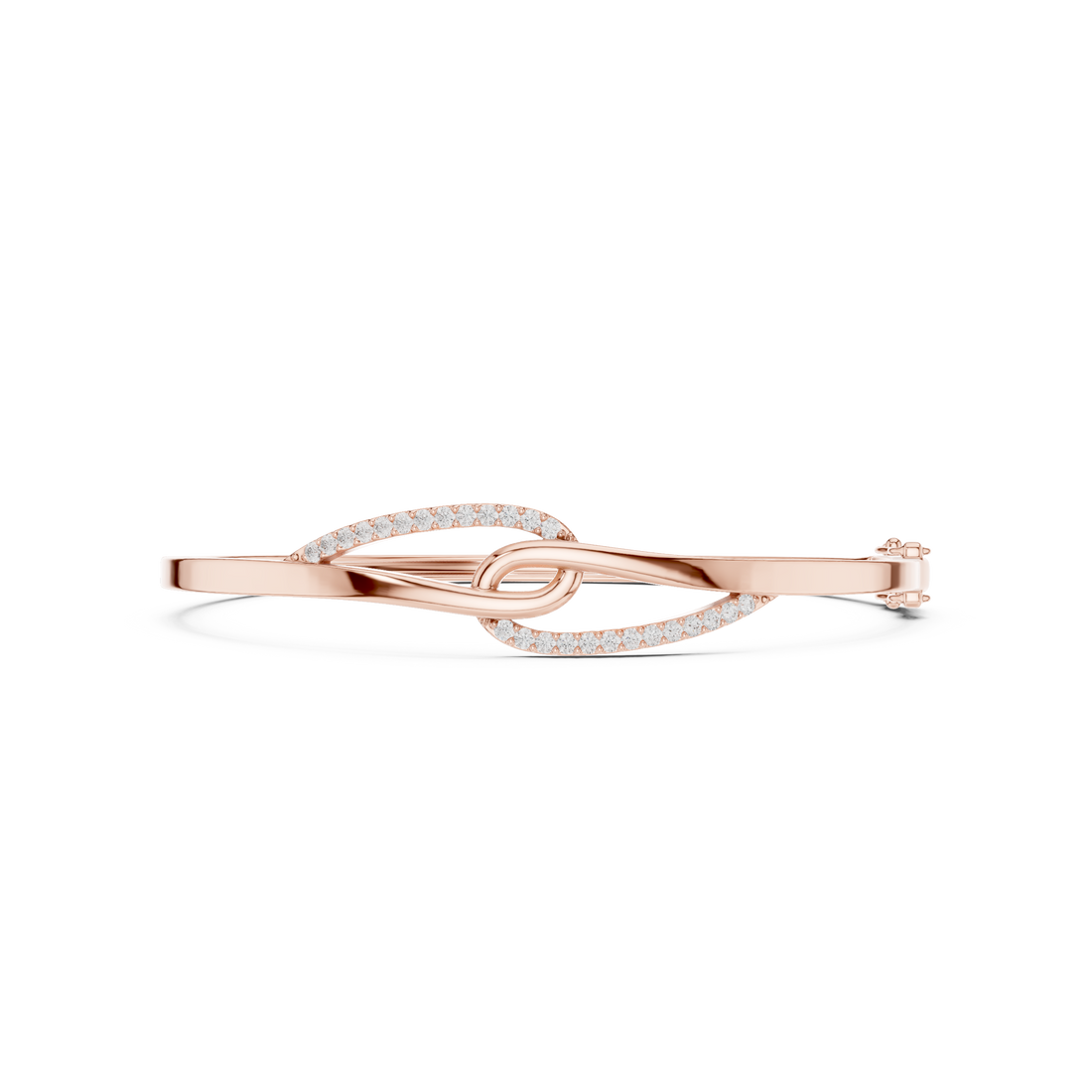 Interlocking Twist Loop Diamond Bracelet
