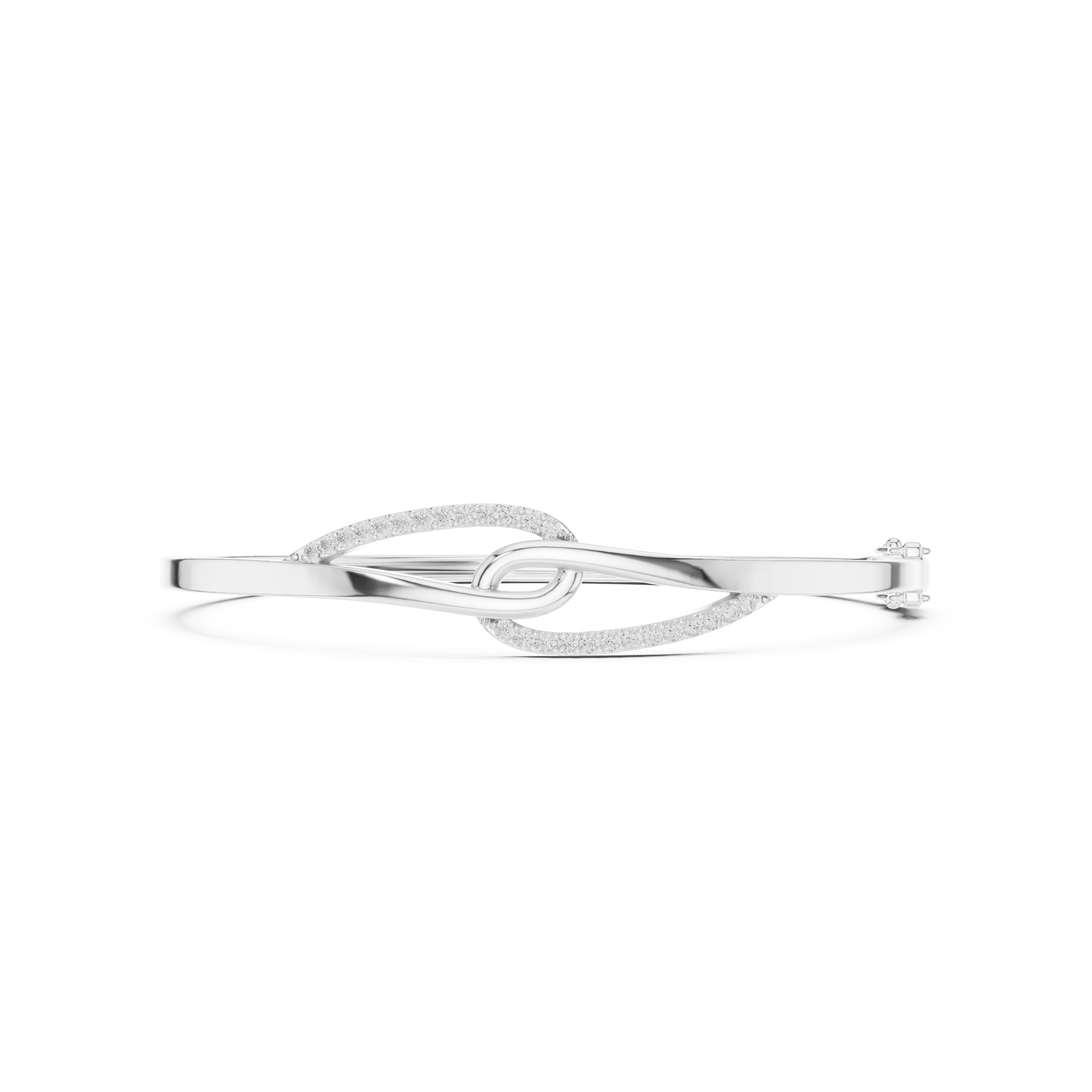 Interlocking Twist Loop Diamond Bracelet