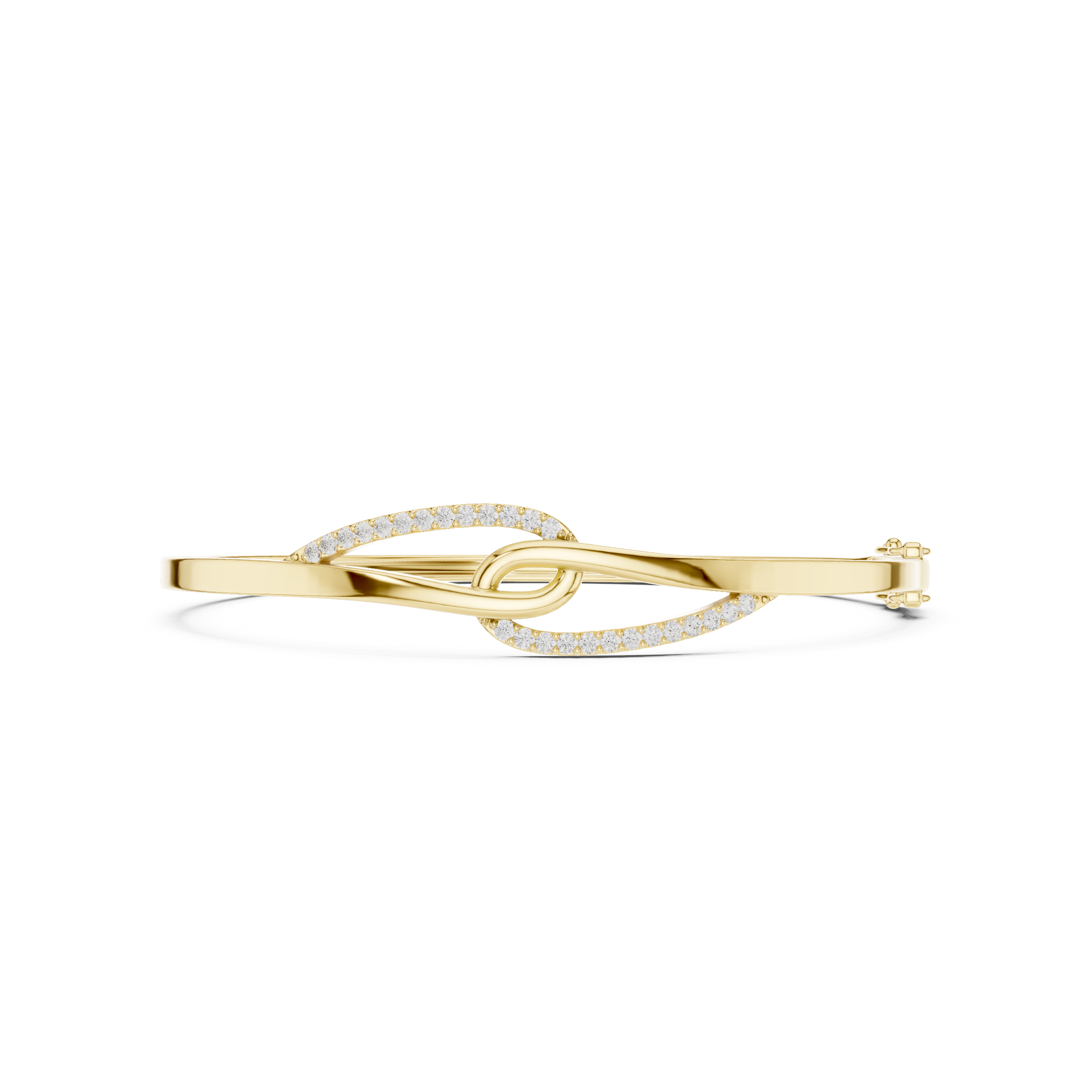 Interlocking Twist Loop Diamond Bracelet