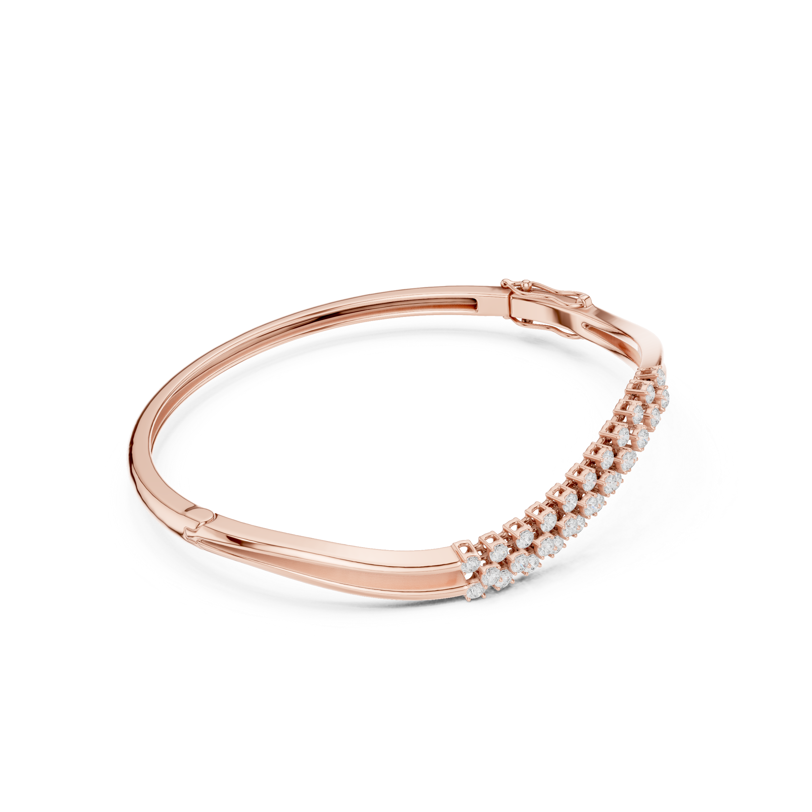 Triple-Row Curved Wave Diamond
