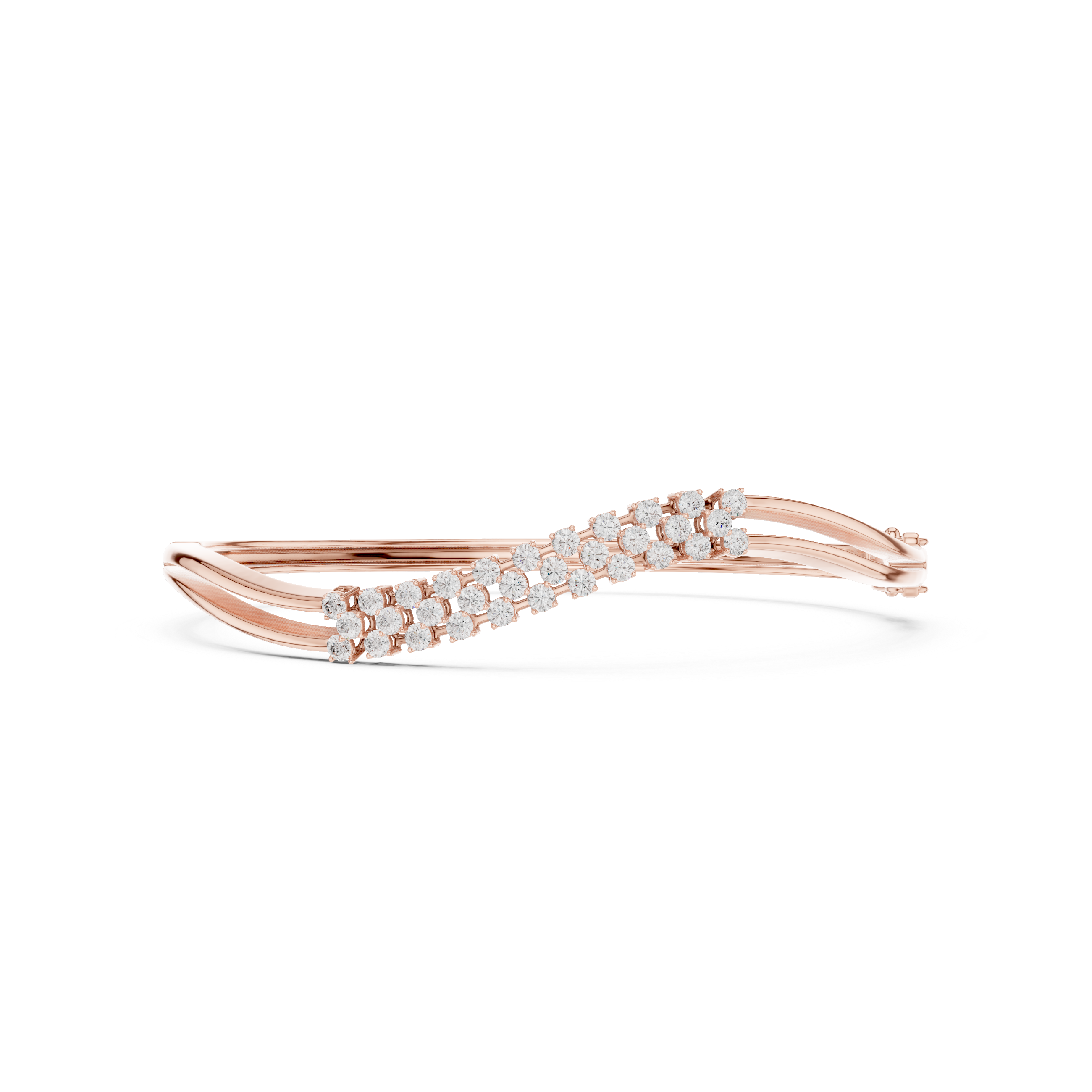 Triple-Row Curved Wave Diamond