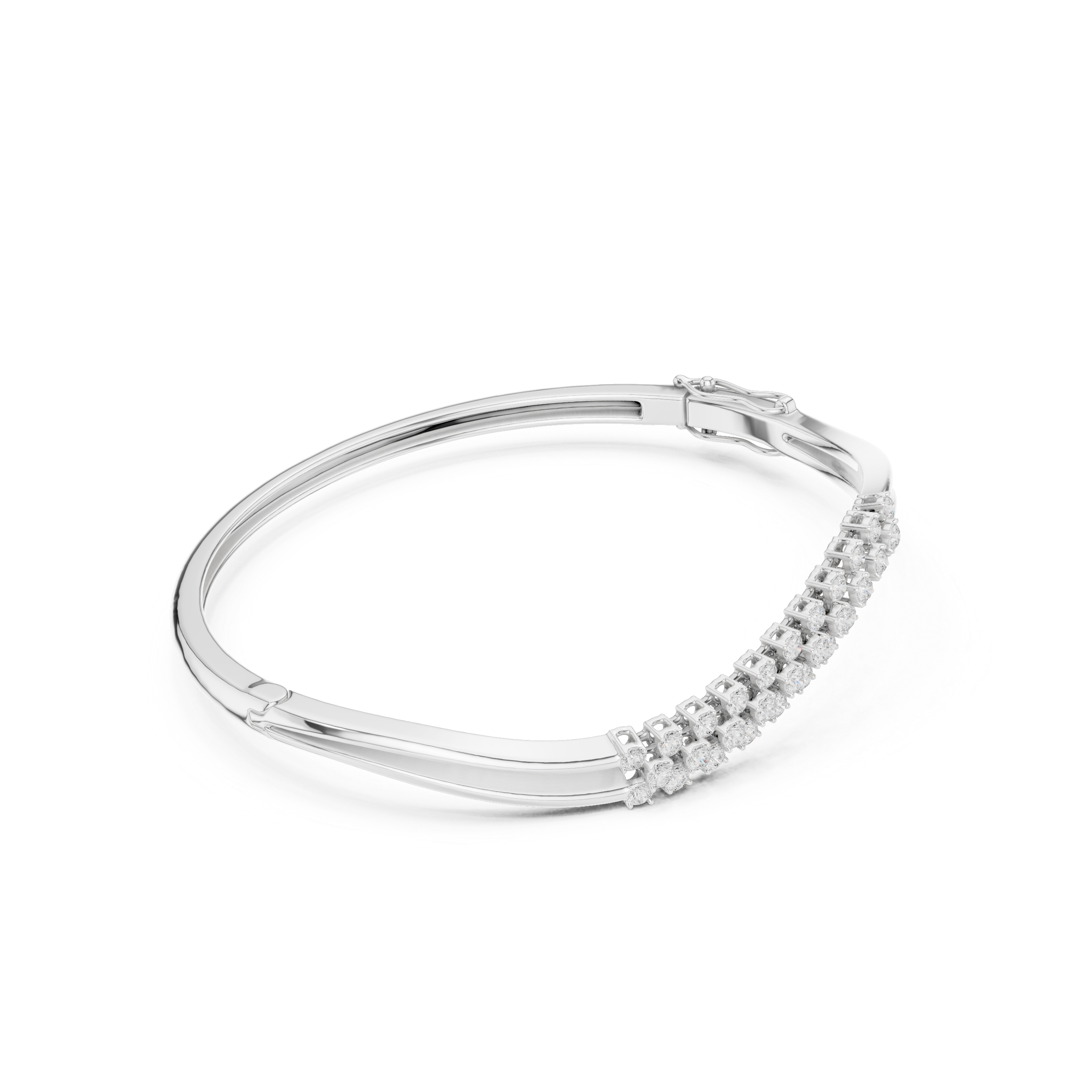 Triple-Row Curved Wave Diamond