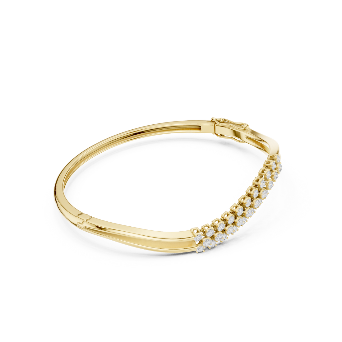 Triple-Row Curved Wave Diamond