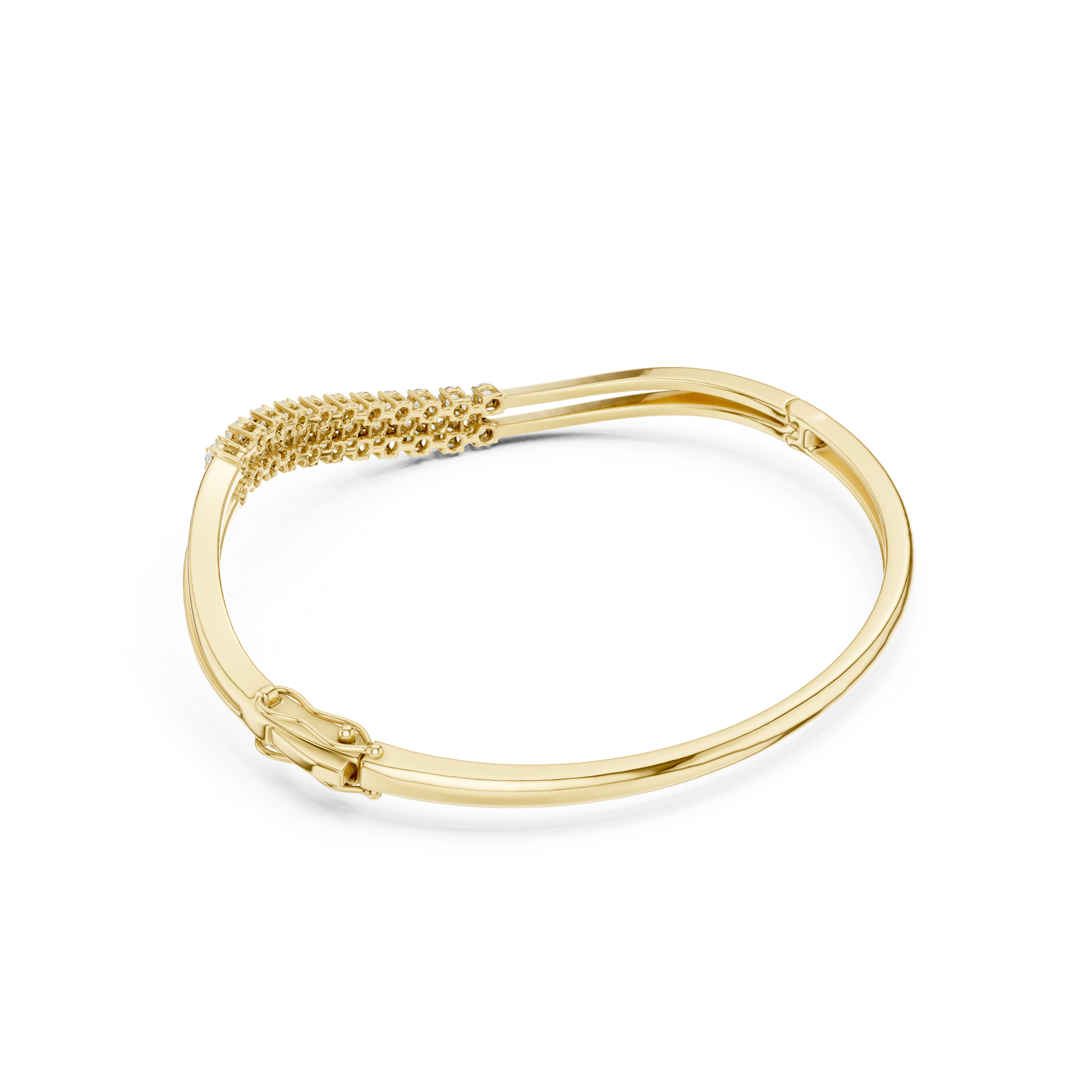 Triple-Row Curved Wave Diamond